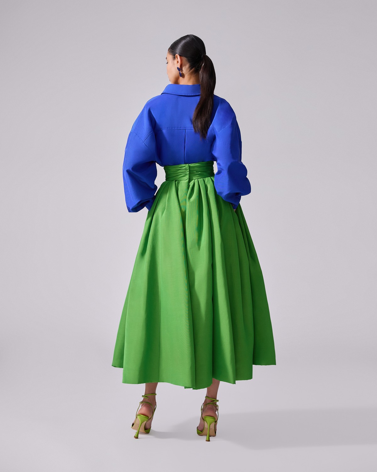 rôde chambre Comme des Garçons デニムコート Cummberbund-Waist Midi Skirt - Ready - To - Wear | Carolina