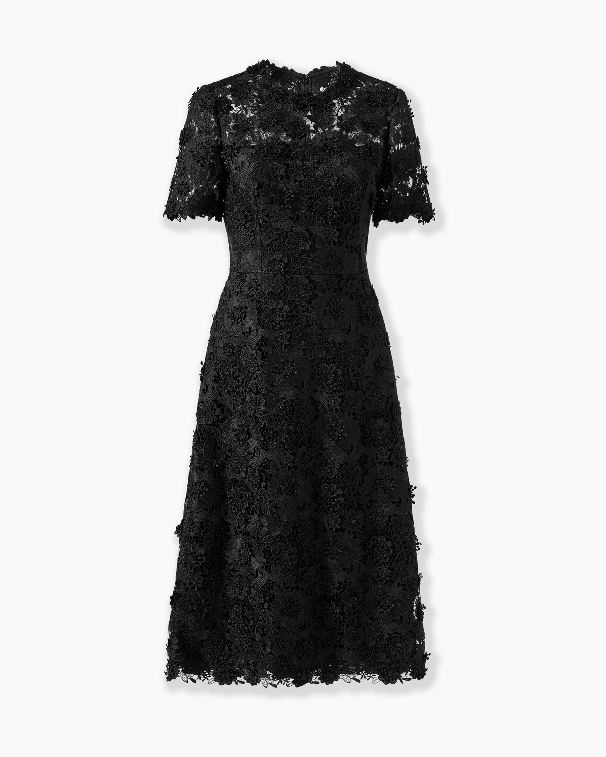 Floral Lace Knee-Length Dress - Ready - To - Wear | Carolina