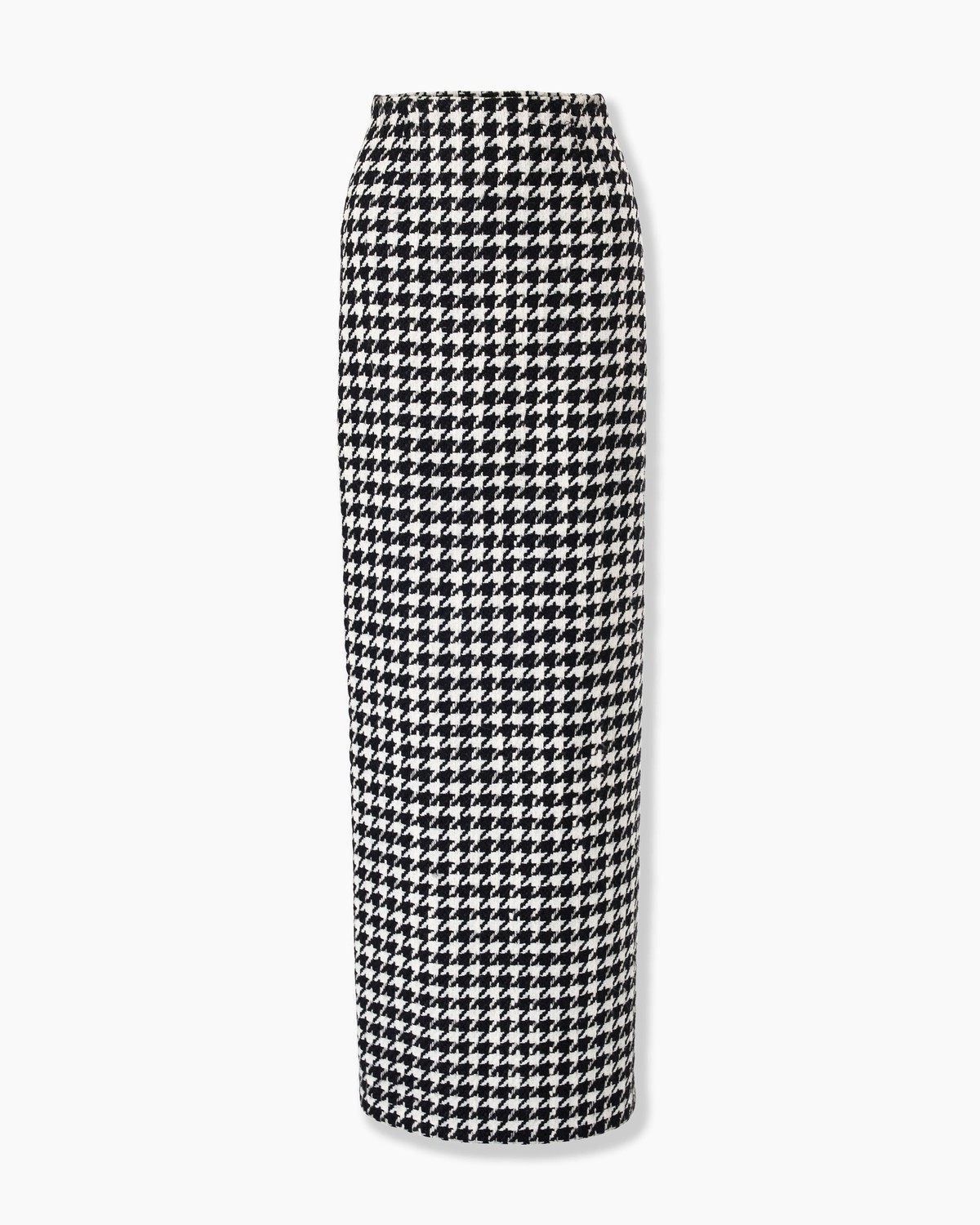 スカート Carolina Herrera SS25 High waist skirt (R2511N304MEC 016) Houndstooth Column Skirt - Ready - to - Wear | Carolina Herrera