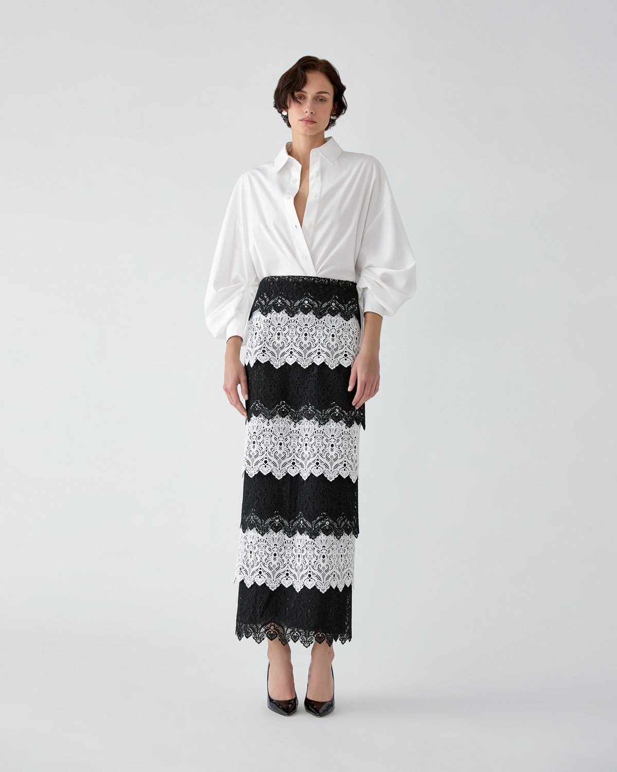 Lace Trim Pencil Skirt | Carolina Herrera WW EN