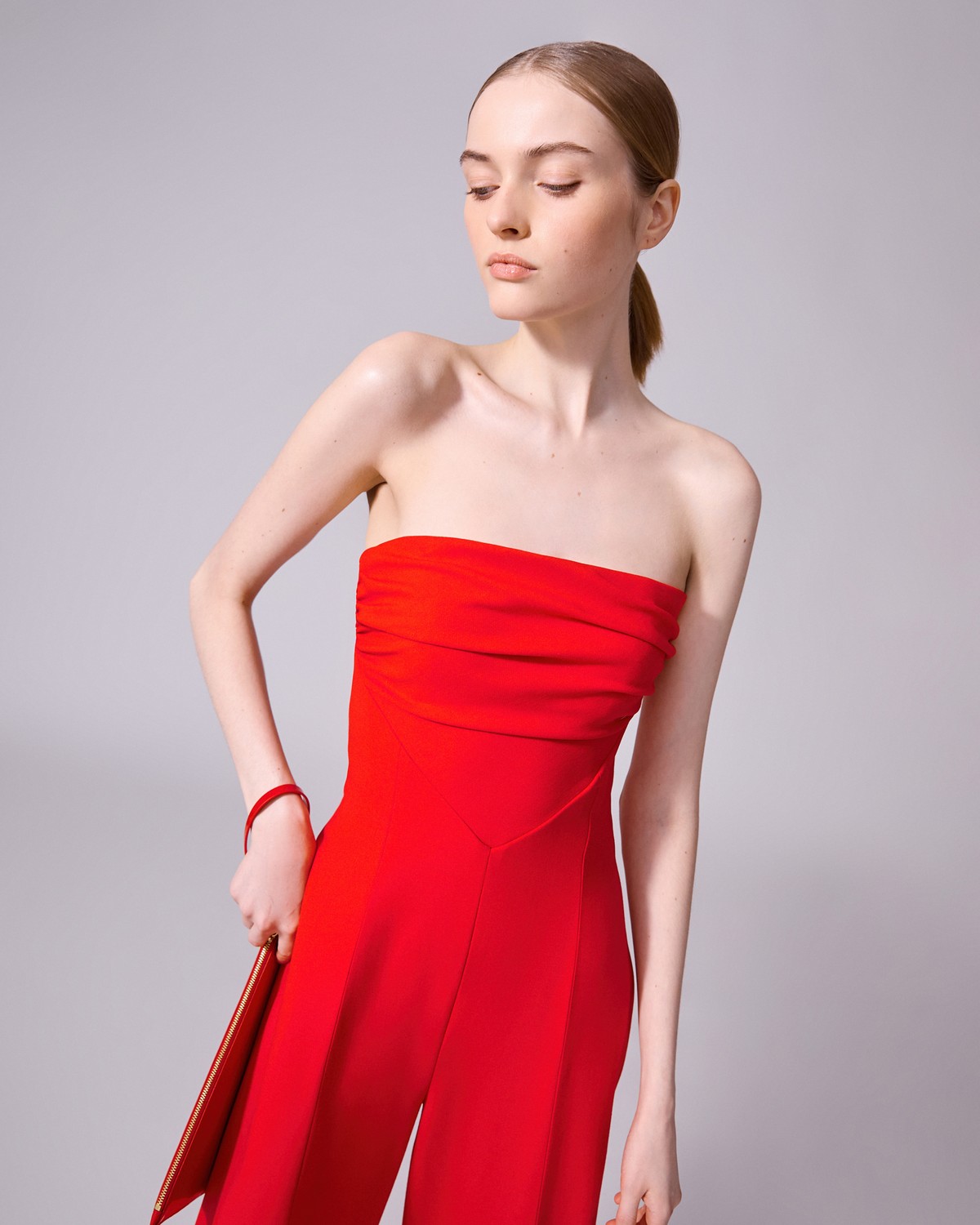Strapless Wide-Leg Jumpsuit - Ready - To - Wear | Carolina Herrera