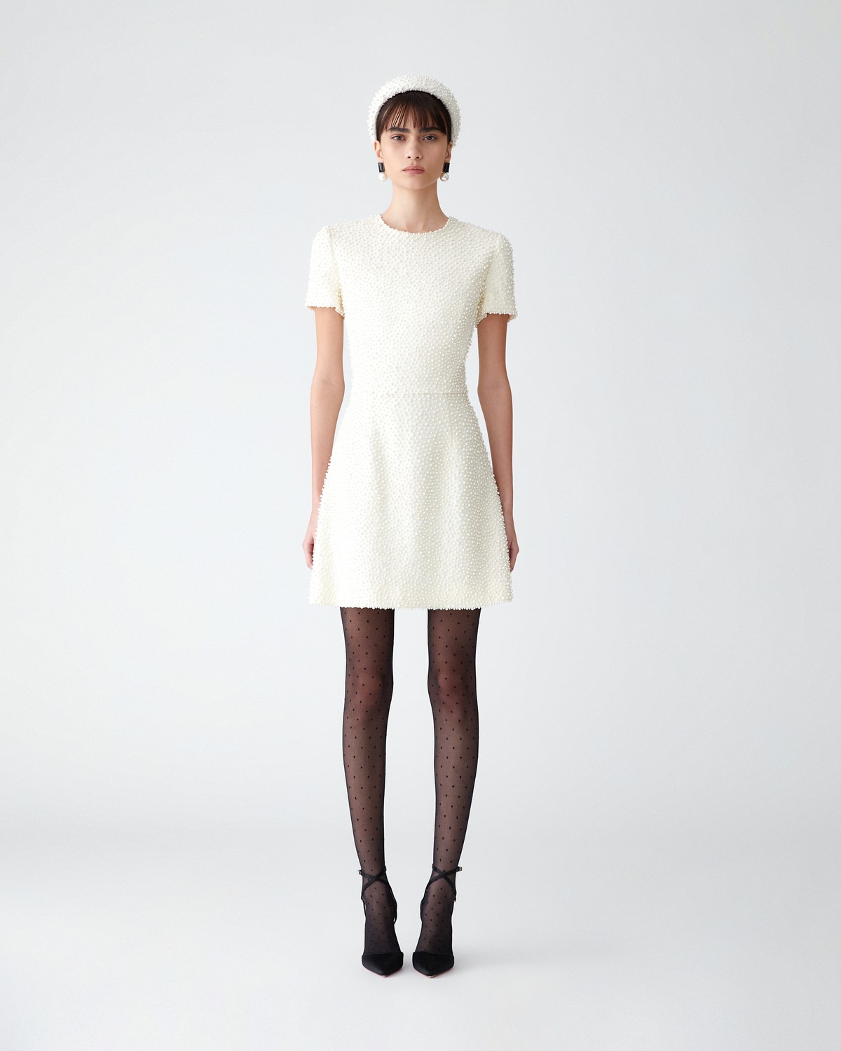Pearl-Embroidered Mini Dress | Carolina Herrera WW EN Pearl-Embroidered Mini Dress | Carolina Herrera WW EN