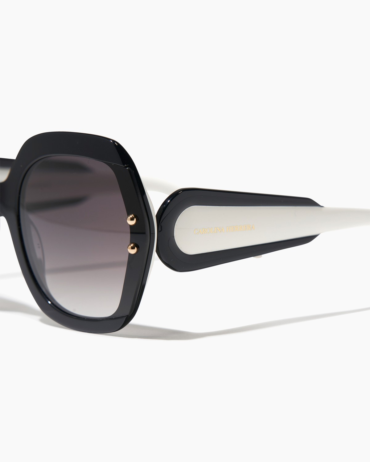 Carolina Herrera Navy Blue & Gold Frame Sunglasses Carolina Herrera HER 0193 LKS Optical Frame Gold Blue - eye  main image 4