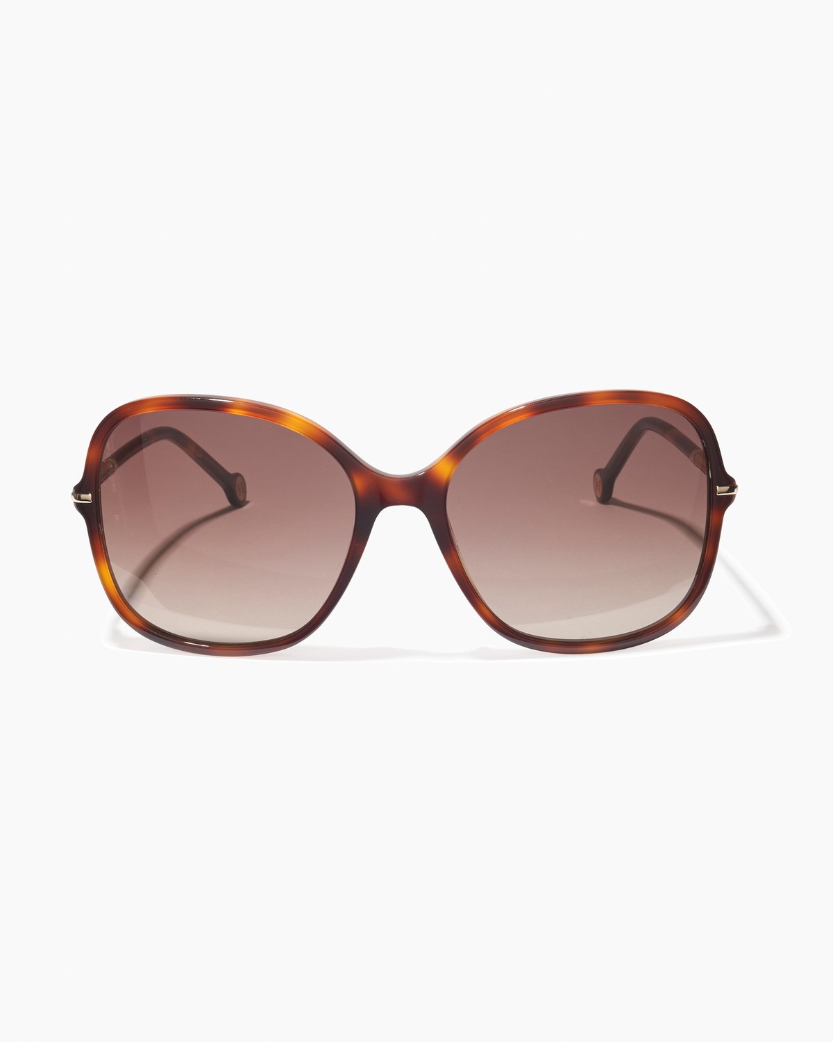 Carolina Herrera Oversized Round Sunglasses in Black with Gold Carolina Herrera Round Sunglasses – Happy Vision main image 3