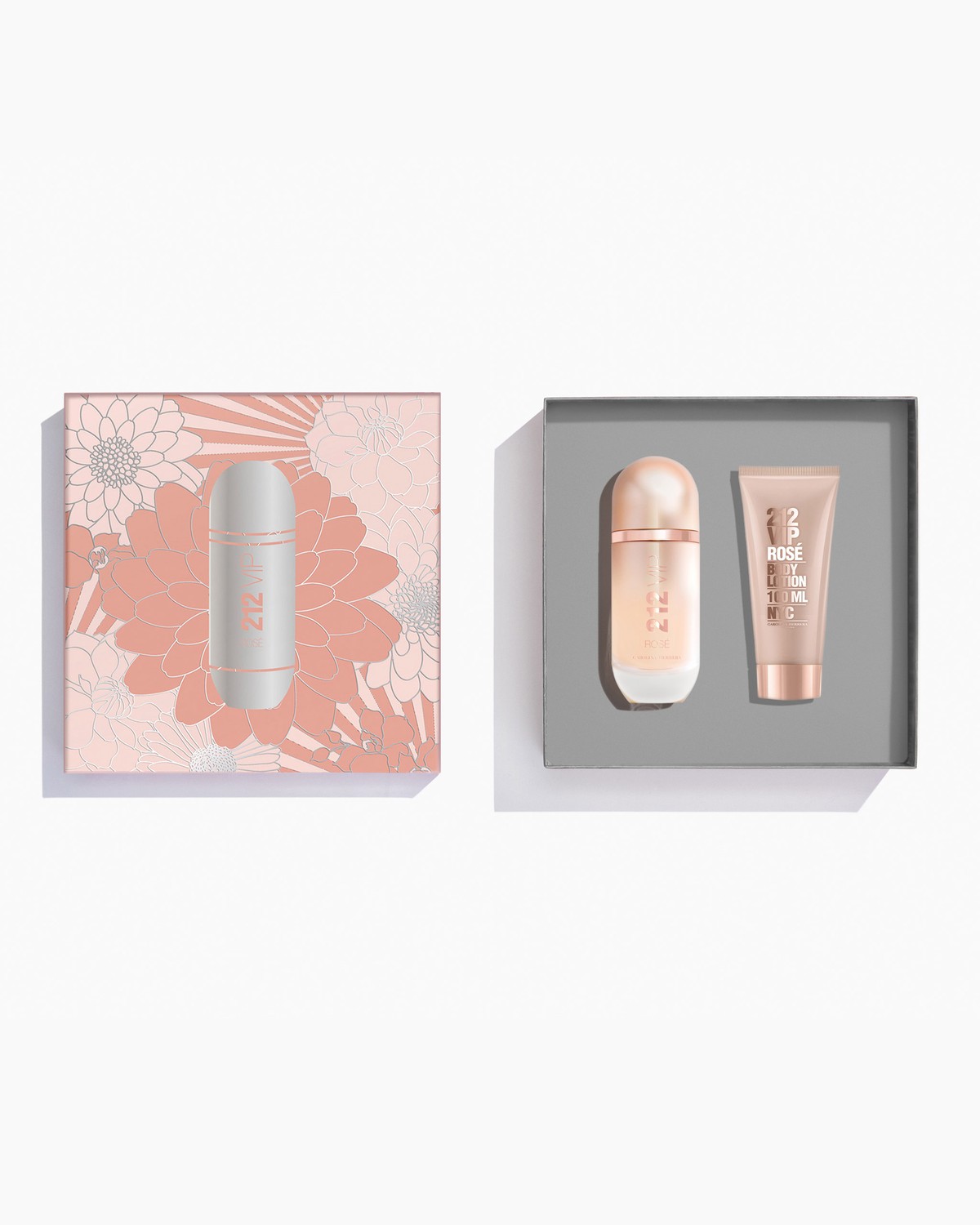 212 VIP Rosé 80ml Eau de Parfum and 100ml Body Lotion | Carolina