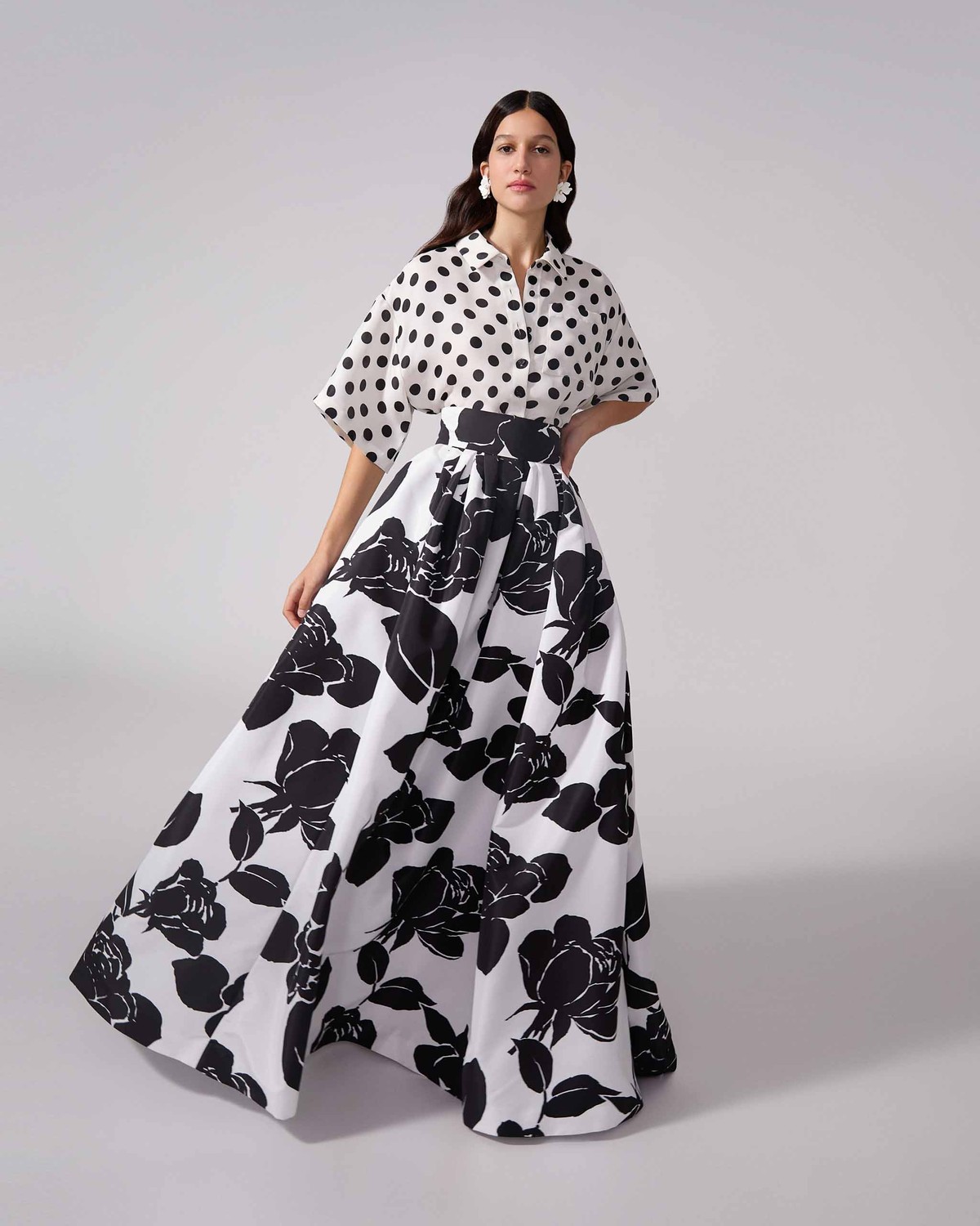 スカート Carolina Herrera SS25 High waist skirt (R2511N304CFA 026) Floral-Print Midi Skirt - Ready - To - Wear | Carolina Herrera