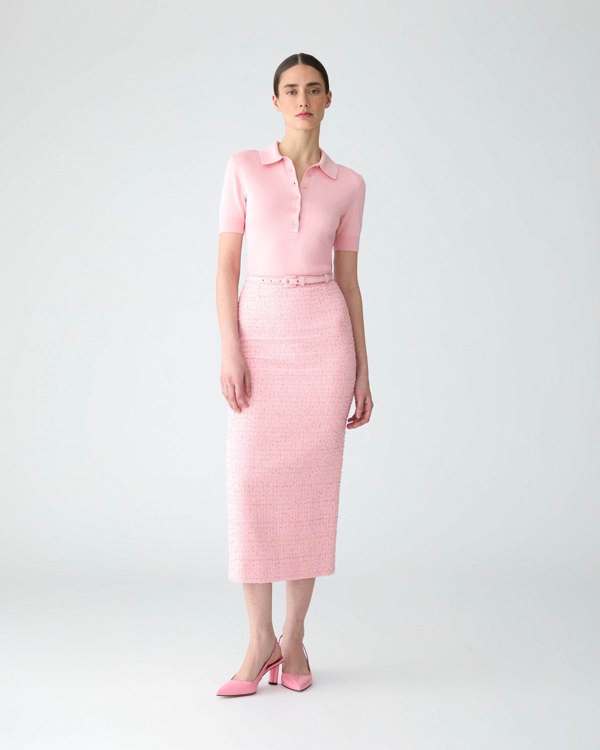 【I AM MARI】23FW★ Celloa Wool Tweed H Line Skirt WOOL BRITISH TWEED BACK DROP SKIRT – THE SHOP YOHJI YAMAMOTO
