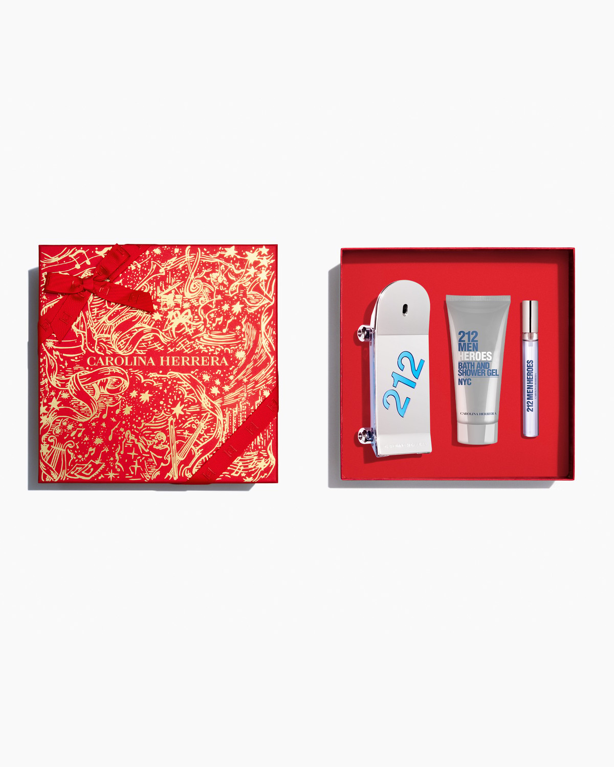 212 Heroes Eau de Toilette 3 fl oz, Shower Gel and Megaspritzer