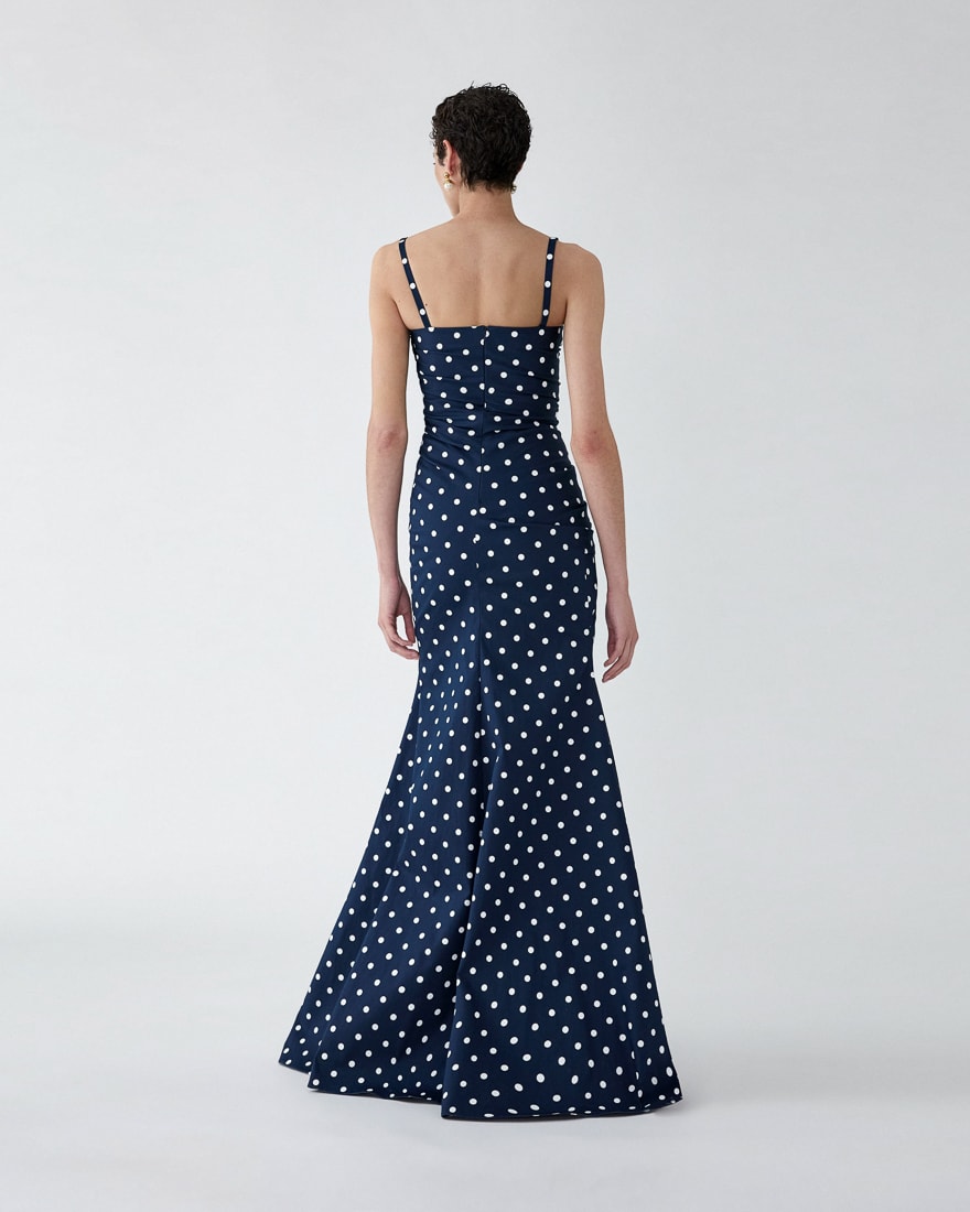 formal carolina herrera dresses Carolina Herrera Runway Sequin Embellished Tulle Long Evening Ball Gown Dress 6