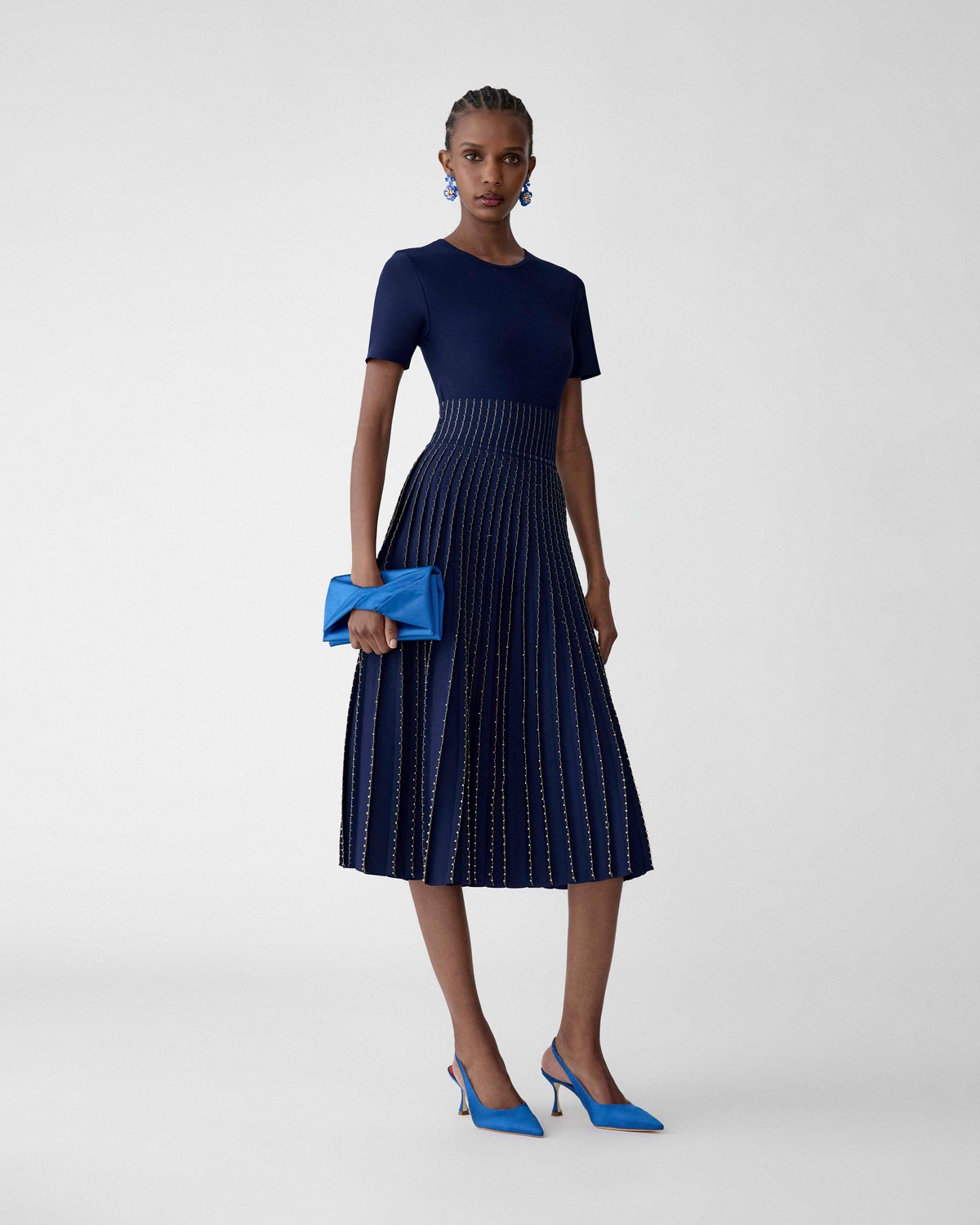 Carolina Herrera Bead-Embroidered Dress
