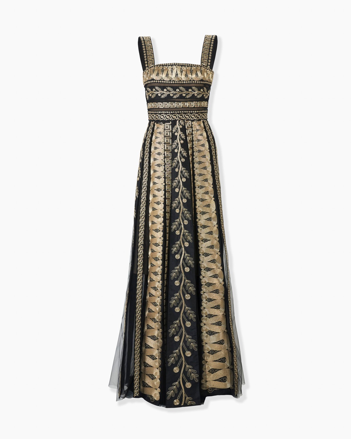 Carolina Herrera Embroidered A-Line Gown