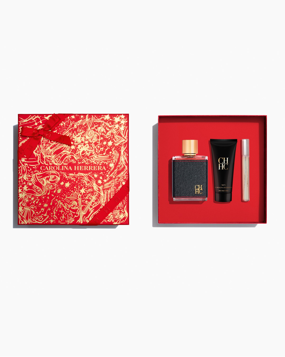 CH Men 100ml Eau de Toilette, 100ml After Shave Balm and 10ml