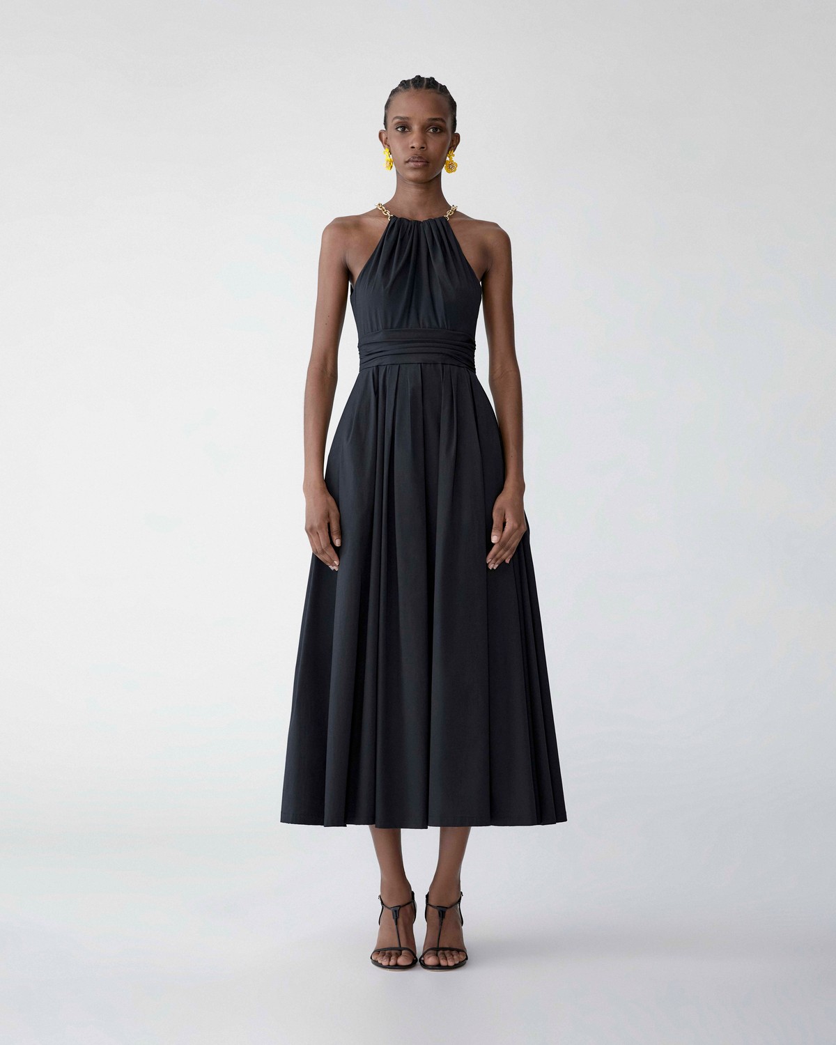Chain-Strap Halterneck Midi Dress | Carolina Herrera WW EN