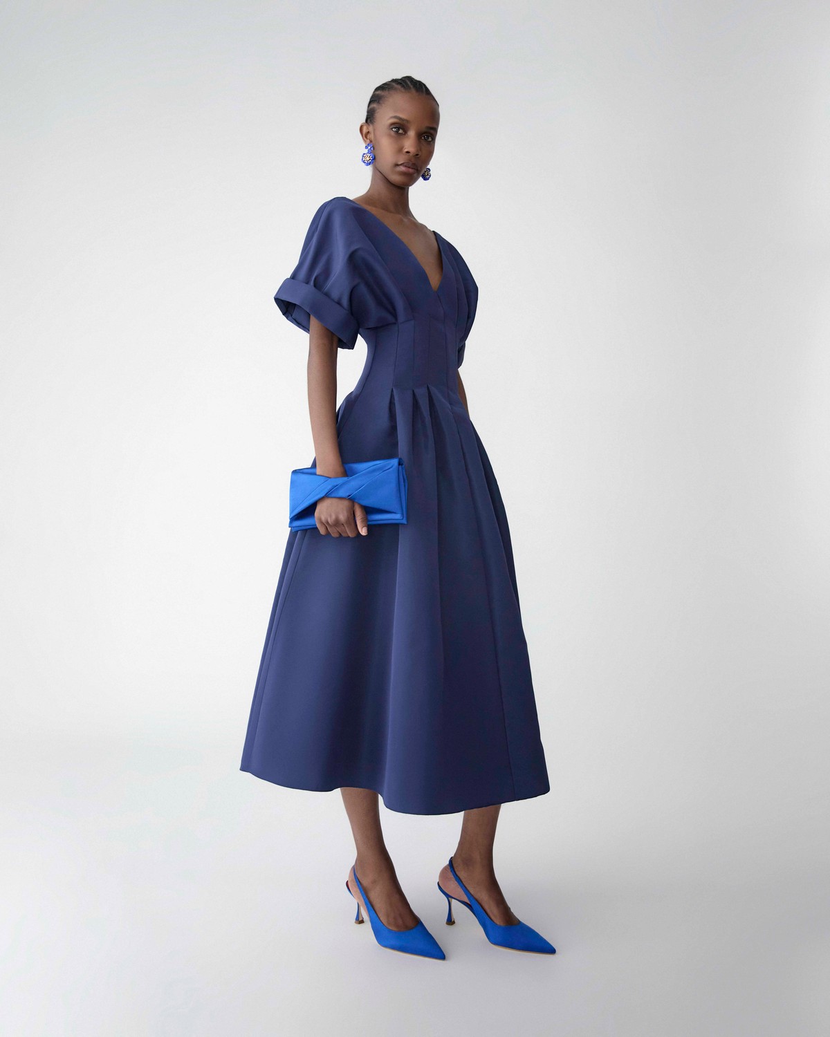 Gathered Waist Midi Dress | Carolina Herrera WW EN