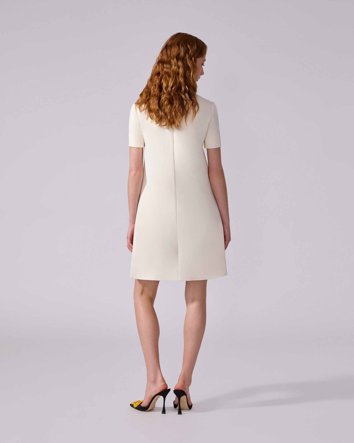 Embroidered Shift Mini Dress - Ready - To - Wear | Carolina
