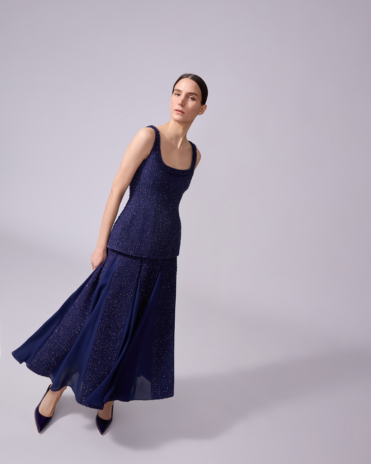 トップス acka tweed peplum tops DO + BE Tweed Peplum top Navy at Amazon Women's Clothing store