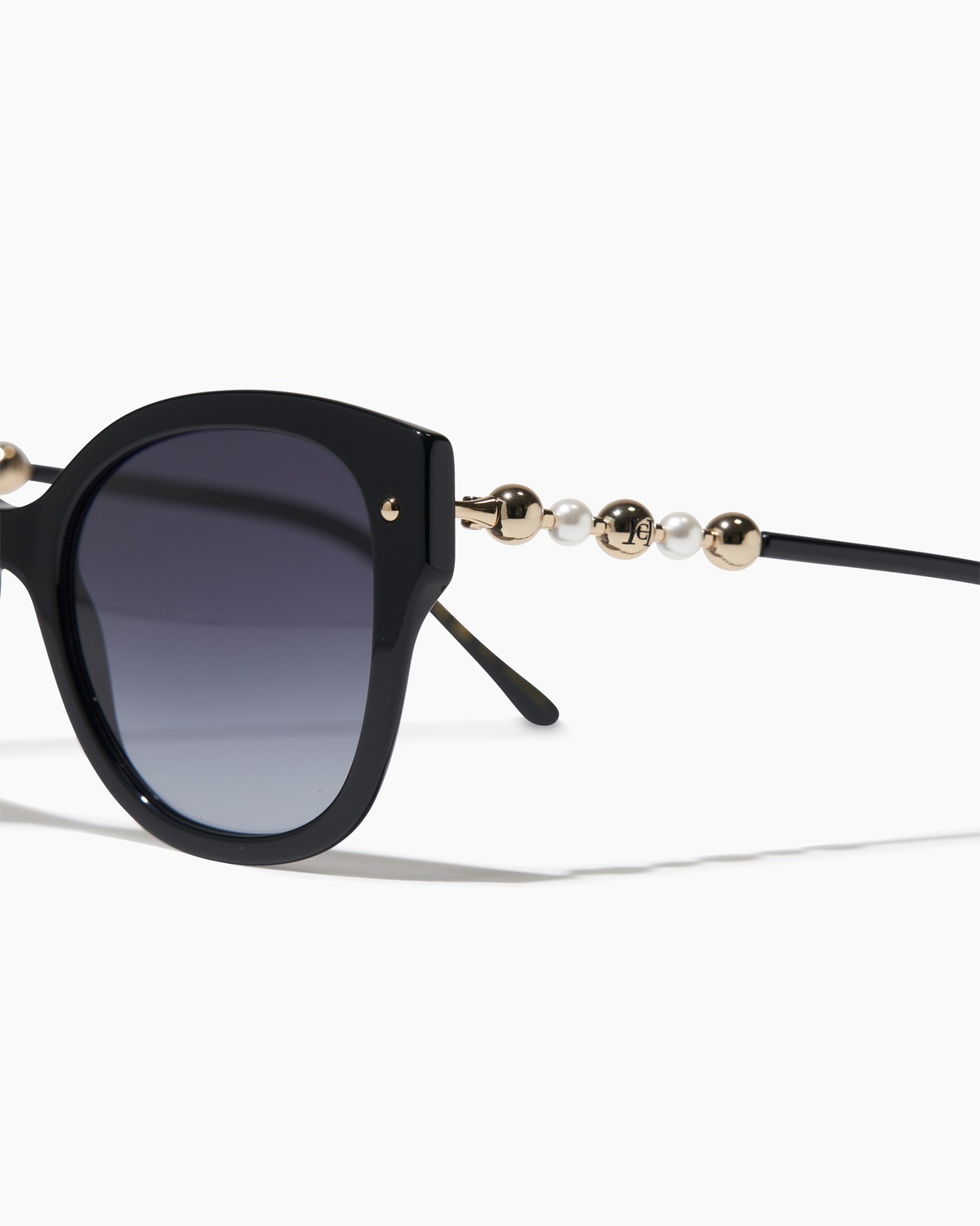 Cat Eye Sunglasses with Beaded Detail - Accessories