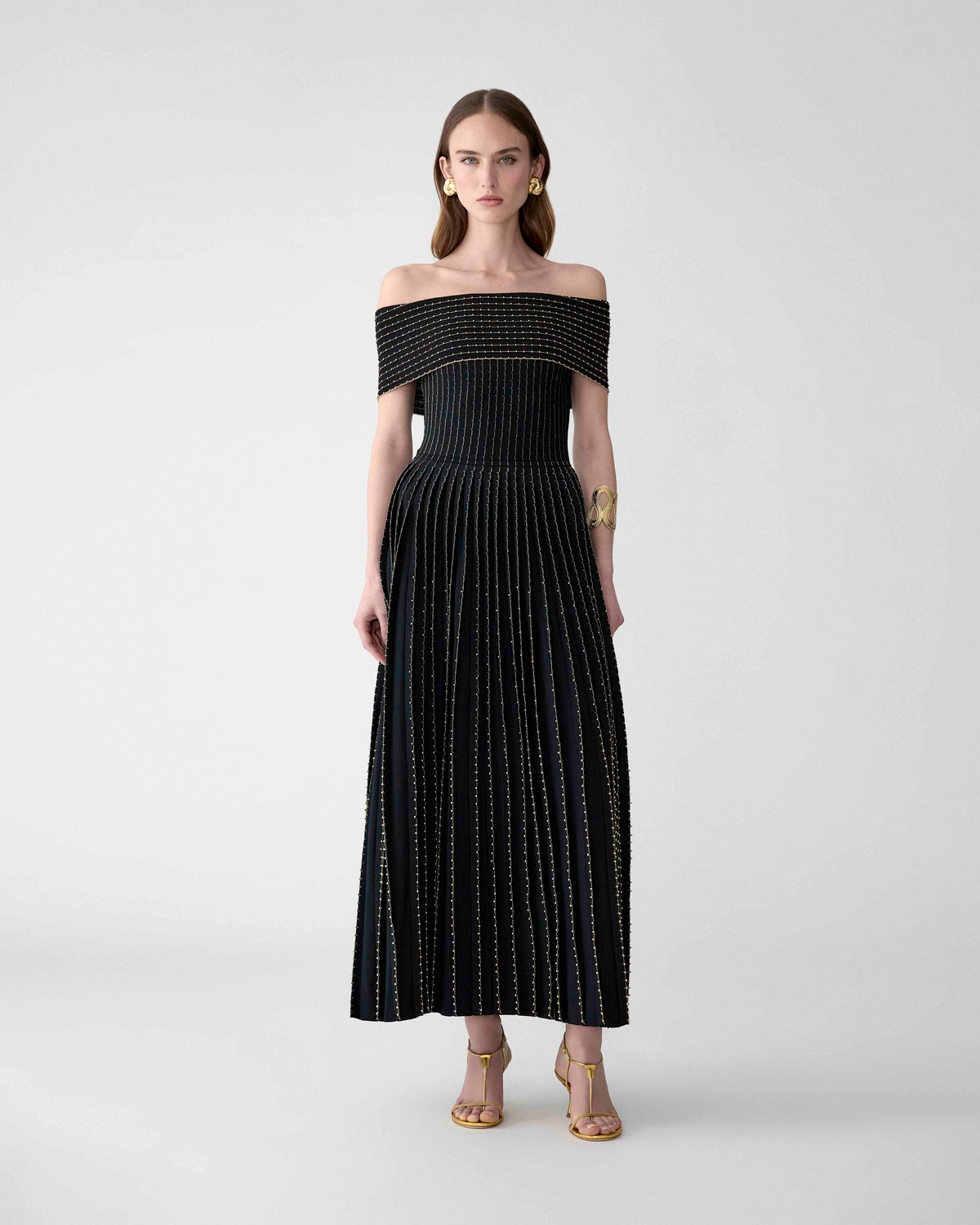 Bead-Embroidered Off-Shoulder Dress | Carolina Herrera WW EN Bead-Embroidered Off-Shoulder Dress | Carolina Herrera WW EN