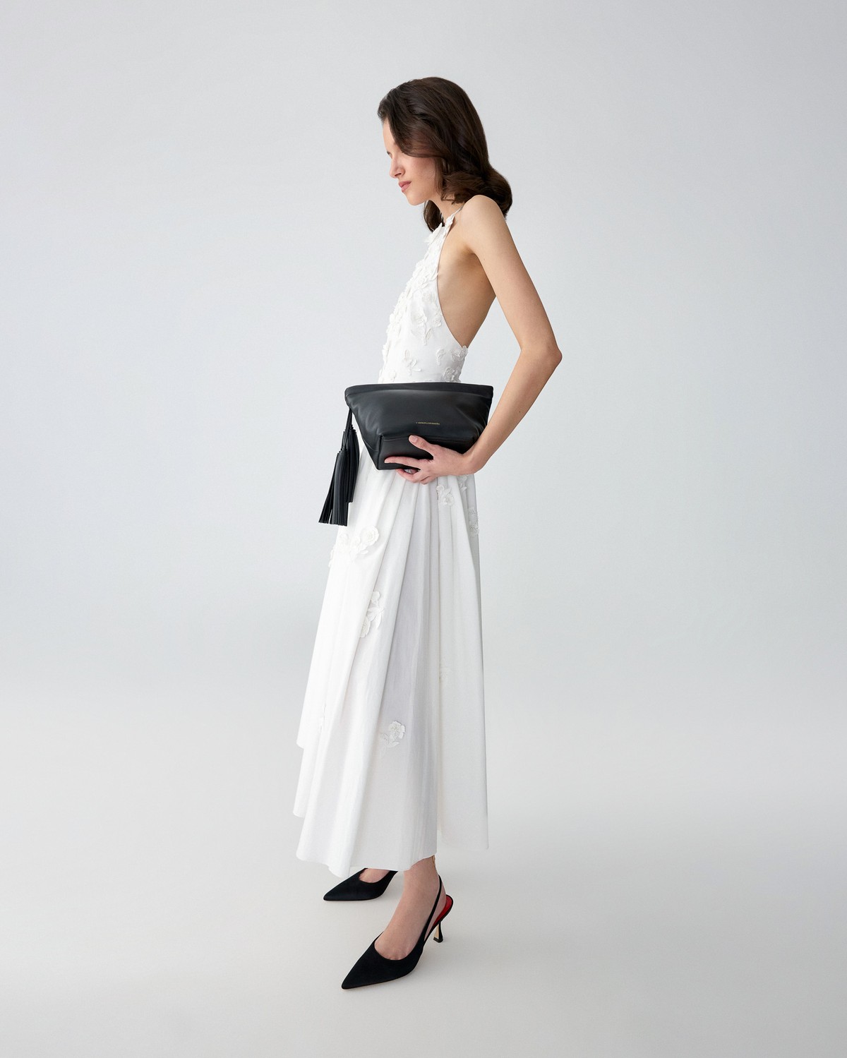 Embroidered Halter Neck Midi Dress | Carolina Herrera WW EN
