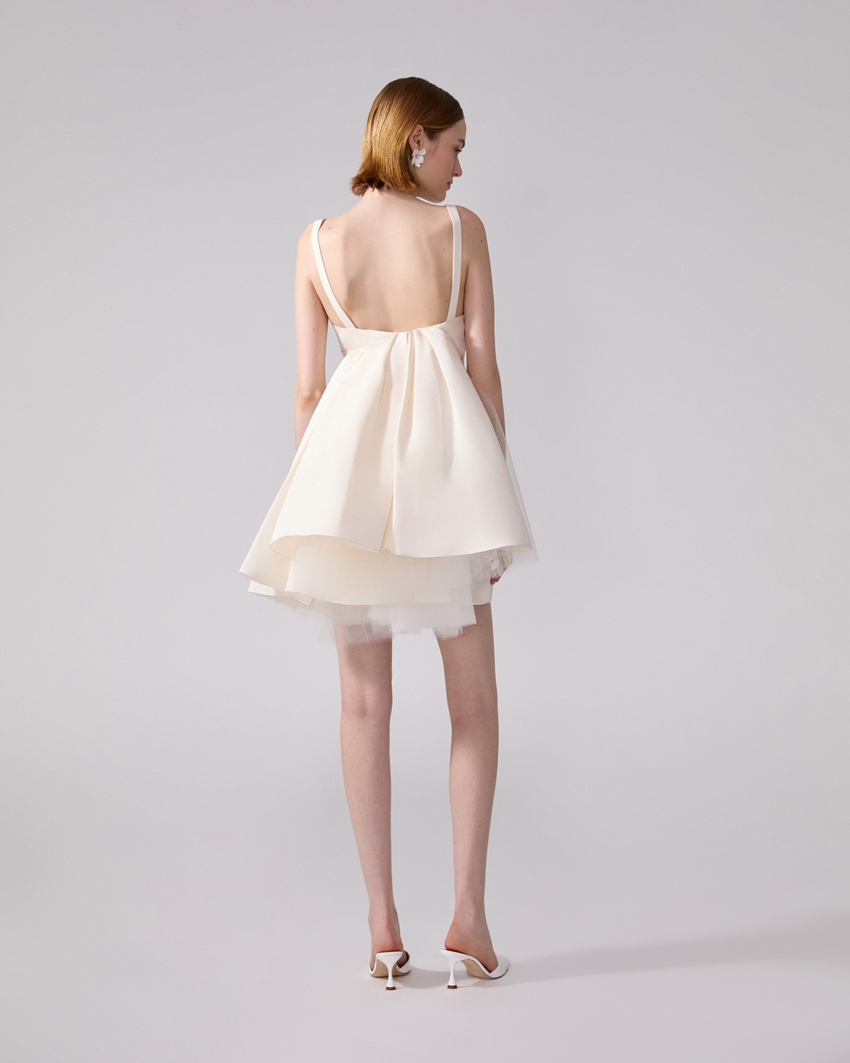 white christmas dresses Medellin Gathered Detail Side-Tie Wrap Dress White