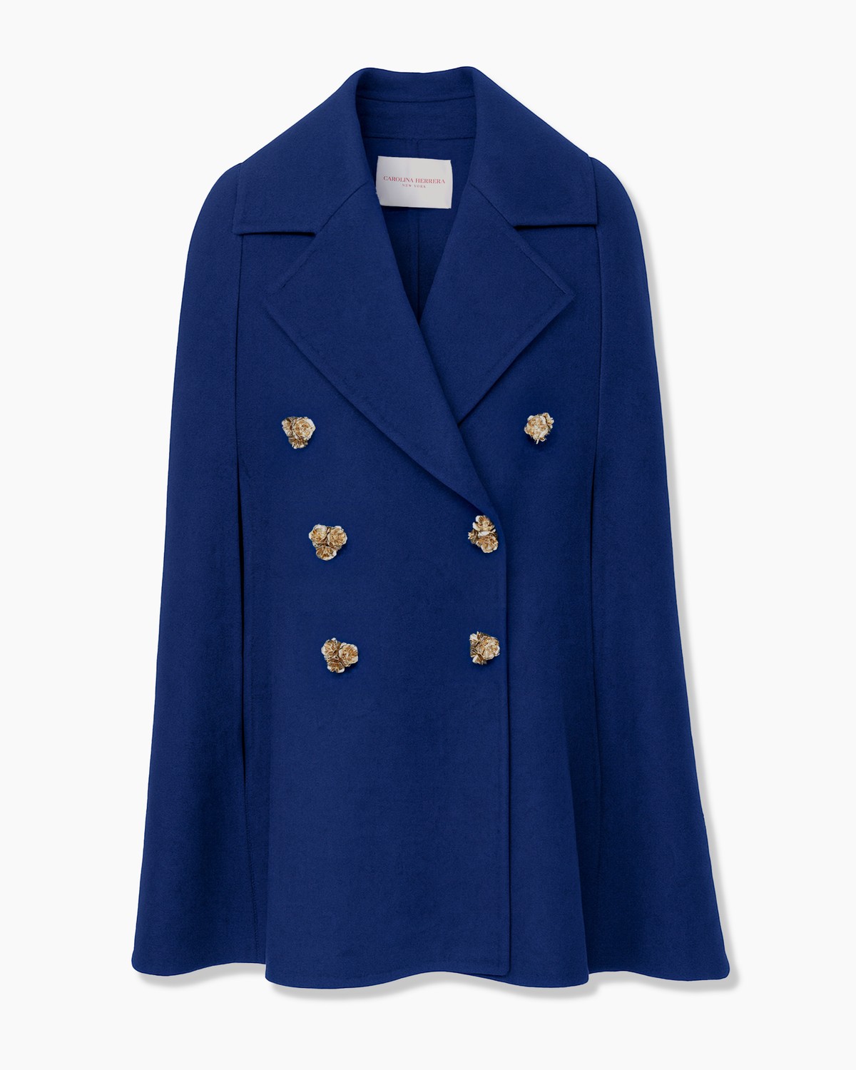 Double-Faced Wool Peacoat Cape - Ready - to - Wear | Carolina Herrera
