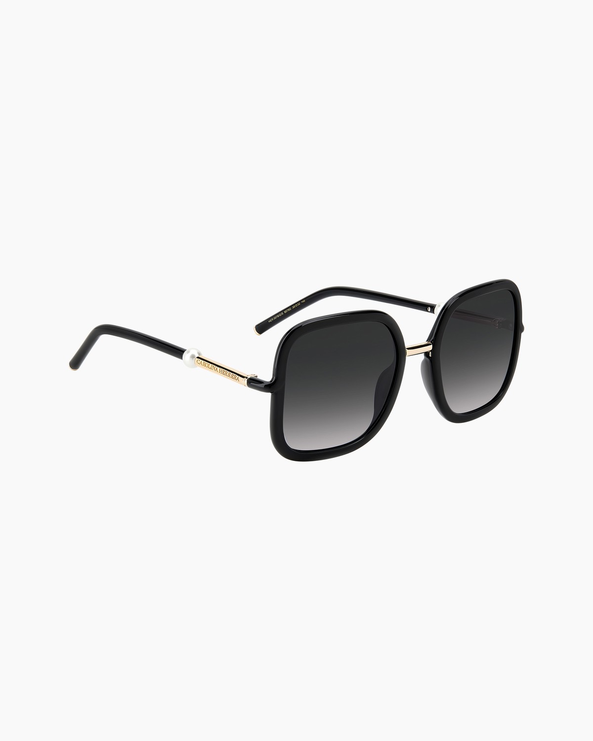 Carolina Herrera Chic Black Sunglasses with Pearl Accents, CH0001/S 8079O Carolina Herrera CH/0025/S 8079O Sunglasses Women main image 4