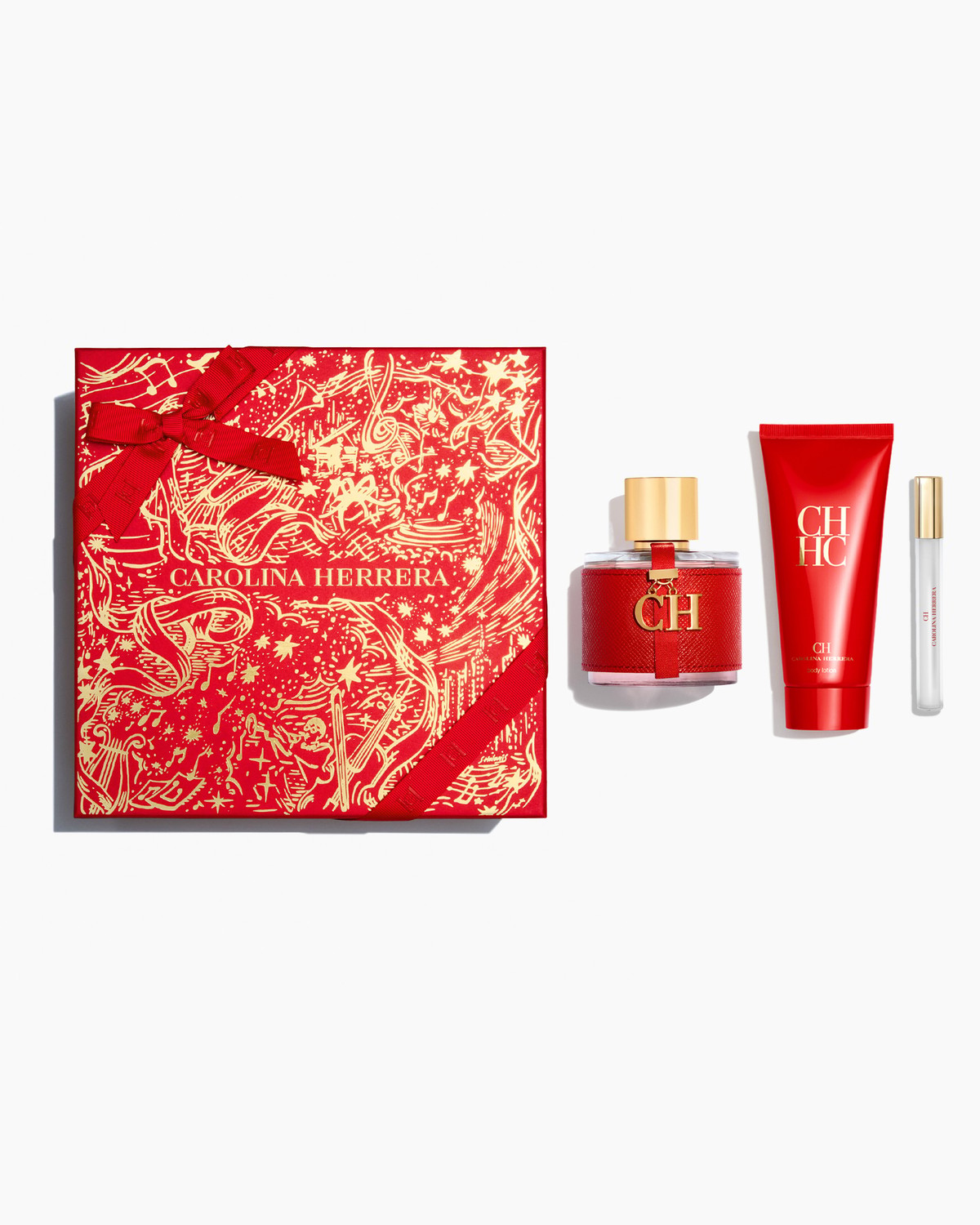 CH 100ml Eau de Toilette, 100ml Body Lotion and 10ml Megaspritzer