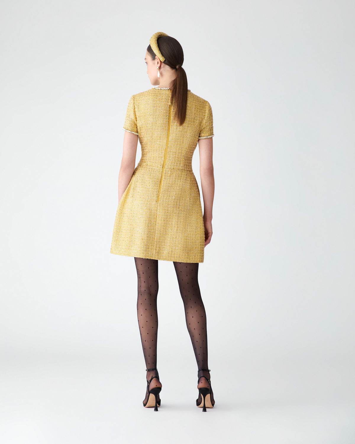 Embellished Lurex Tweed Mini Dress | Carolina Herrera WW EN