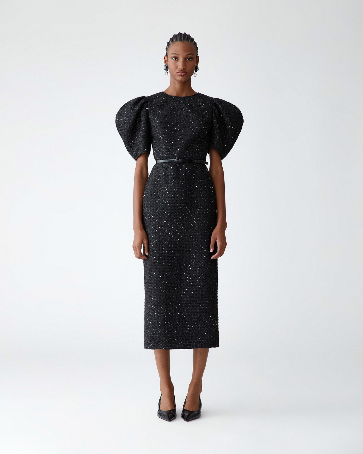 knee length dresses for ladies M.M.LaFleur Meredith Slub Tweed Dress