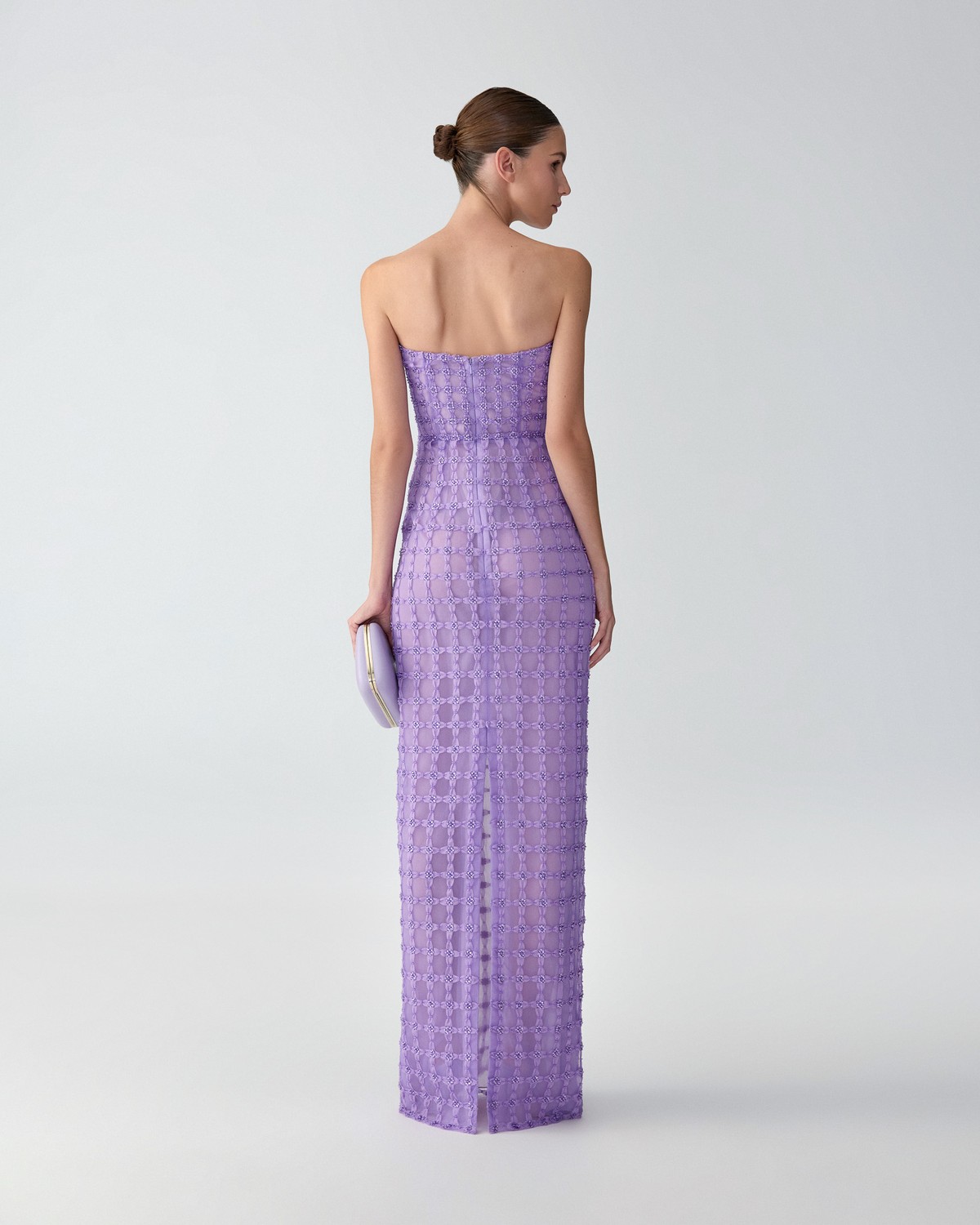 carolina herrera embroidered dress Embroidered Sleeveless Bateau Neck Gown main image 0