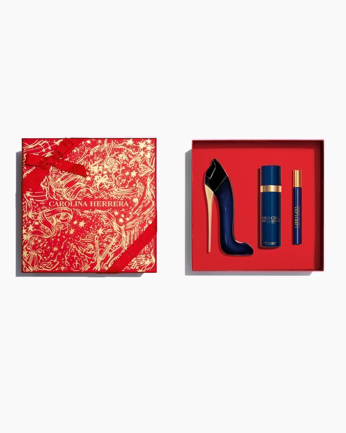 Good Girl 80ml Eau de Parfum, 100ml Body Mist and 10ml