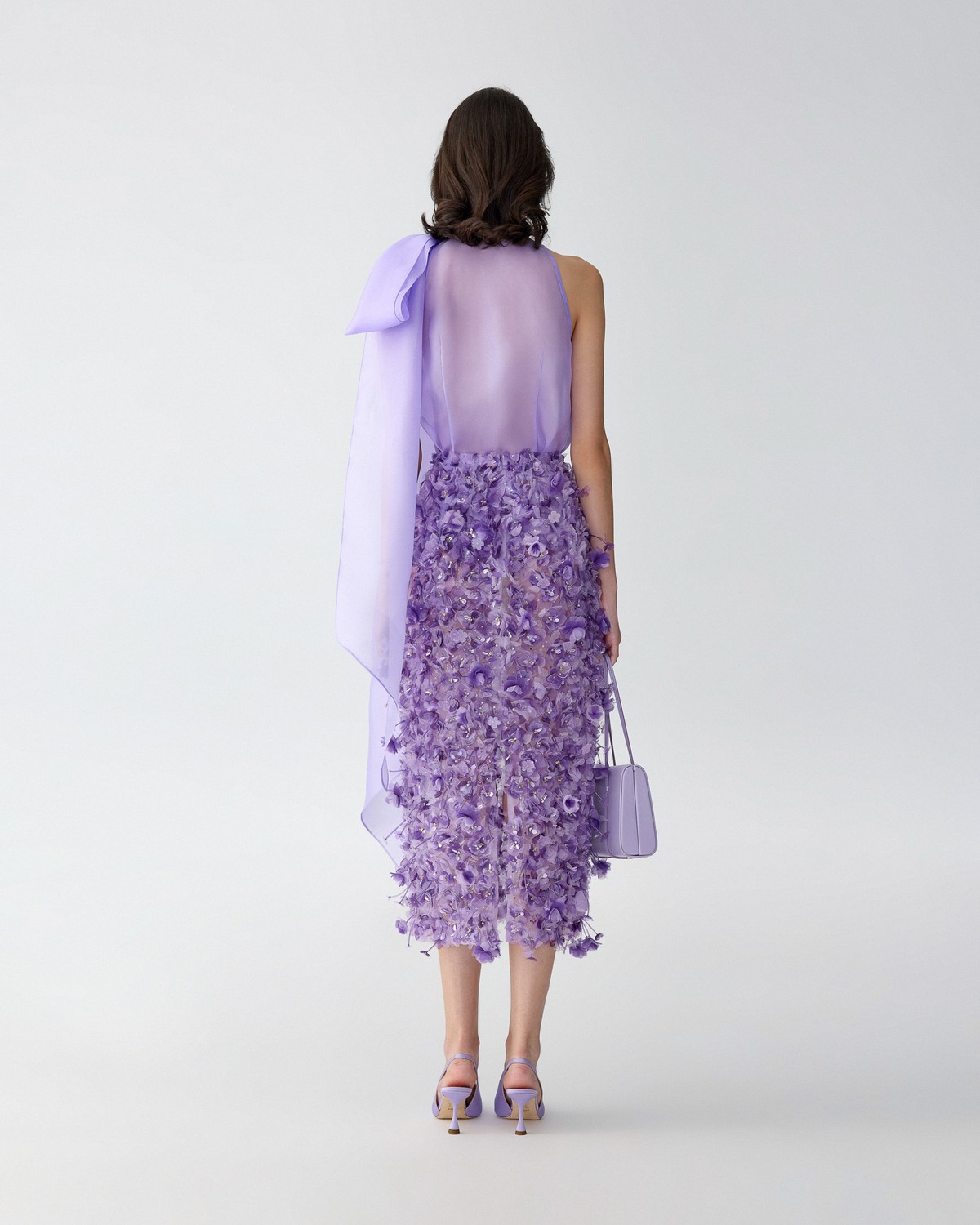 Violet-Embroidered Pencil Skirt | Carolina Herrera WW EN