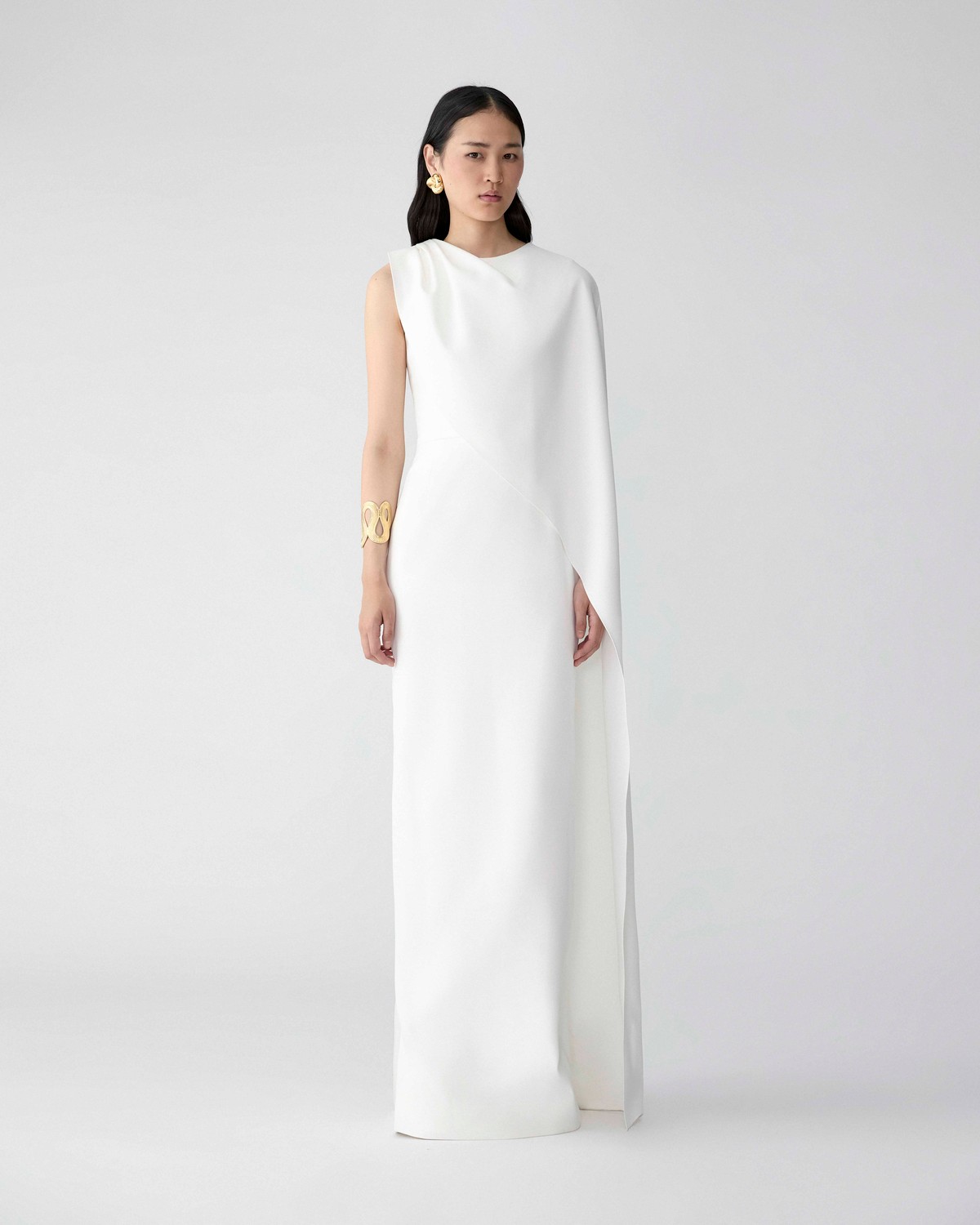 One-Shoulder Draped Gown | Carolina Herrera WW EN