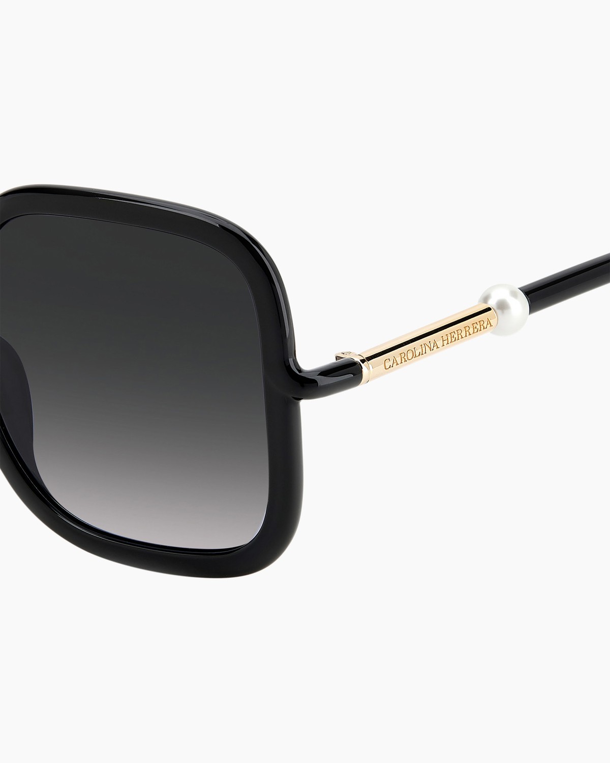 Carolina Herrera Chic Black Sunglasses with Pearl Accents, CH0001/S 8079O Carolina Herrera CH/0025/S 8079O Sunglasses Women main image 3