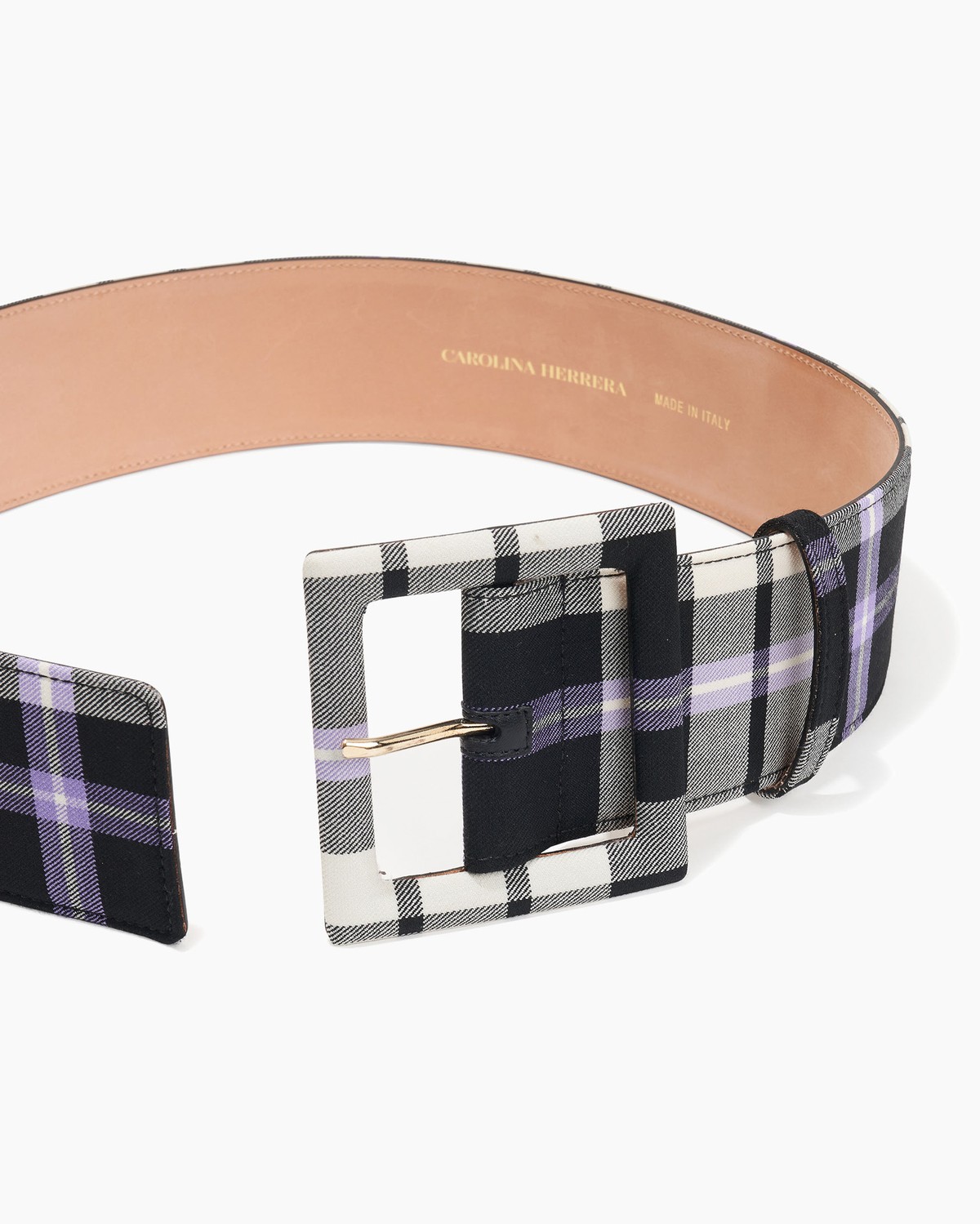 Plaid Icon Belt | Carolina Herrera US