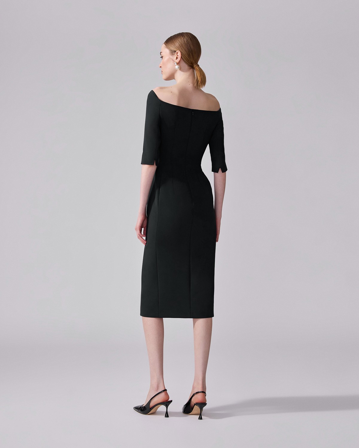 Off-Shoulder Midi Dress | Carolina Herrera WW EN