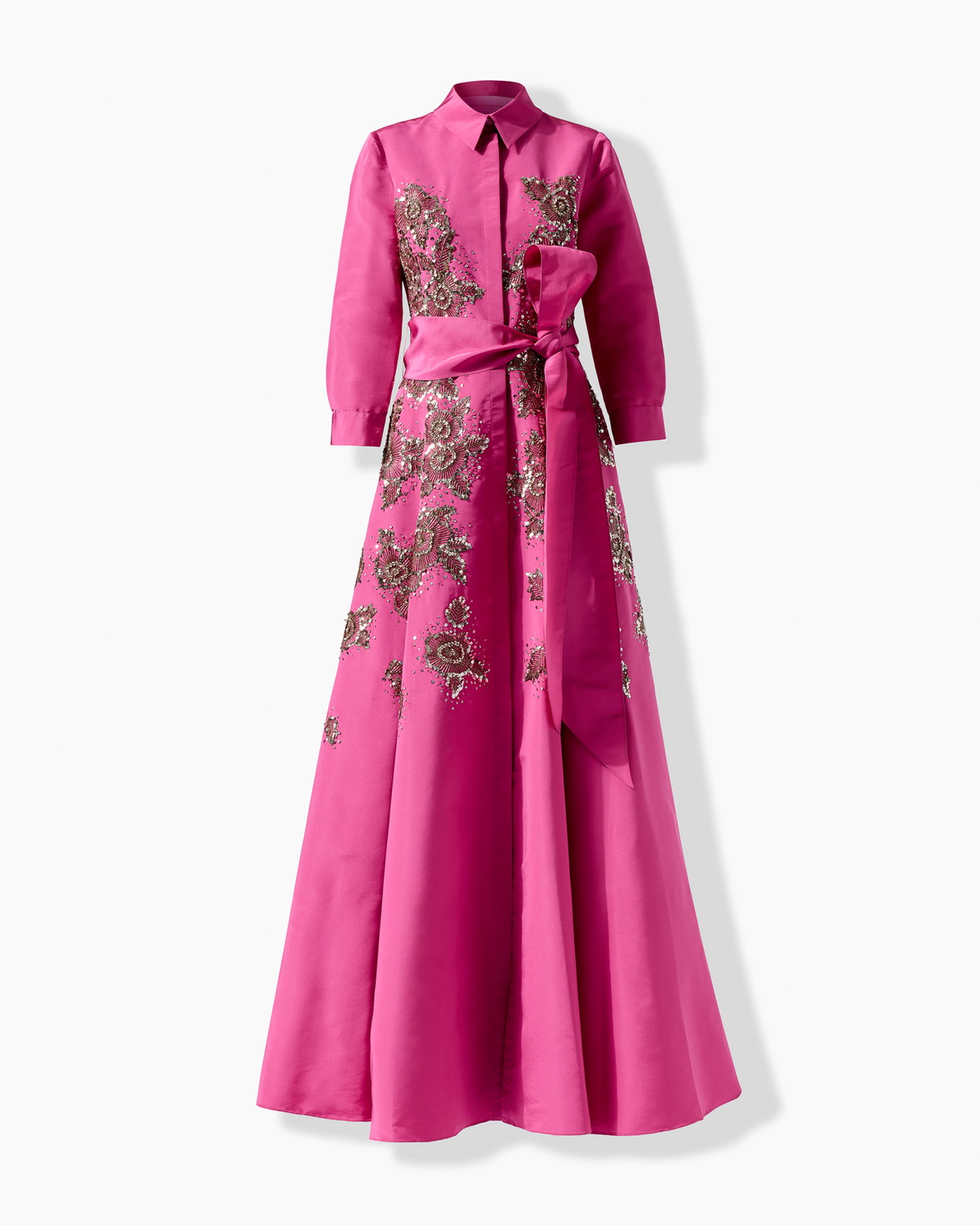 off shoulder fit flare dress Beaded Long Sleeve Fit-and-Flare Dress main image 1