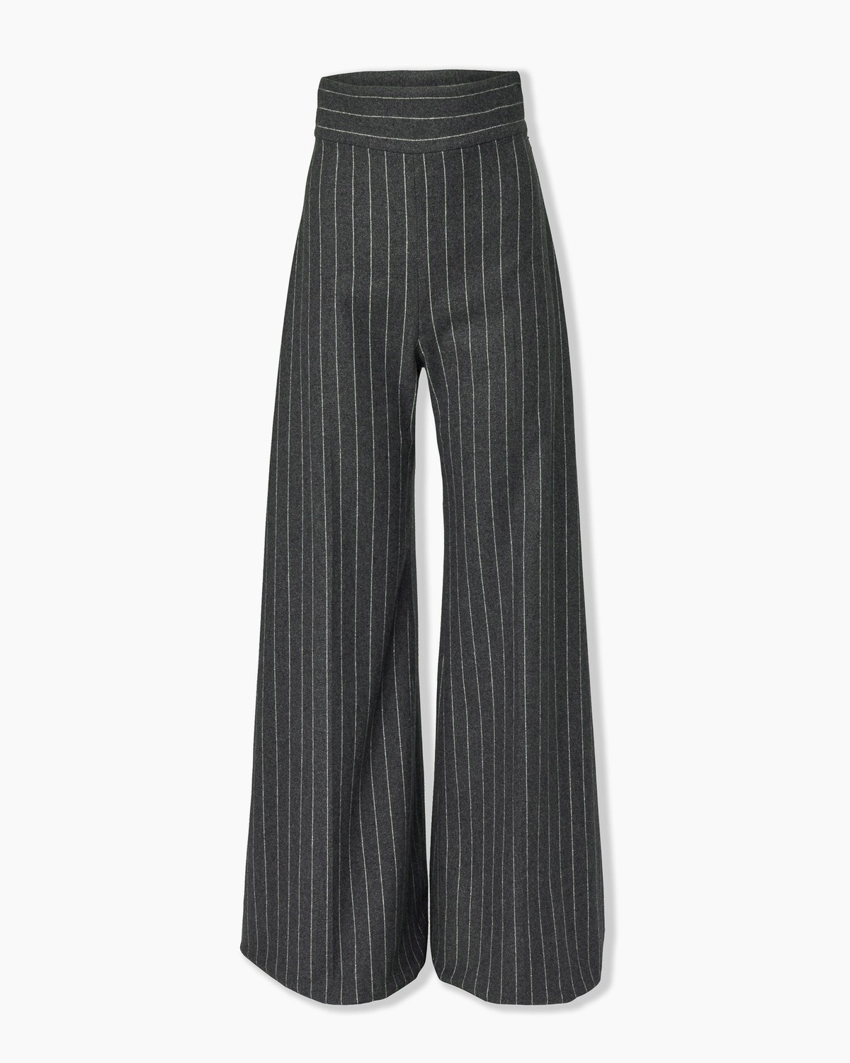 パンツ Carolina herrera pants Carolina Herrera V-Waistband Wide-Leg Stretch Wool Pants