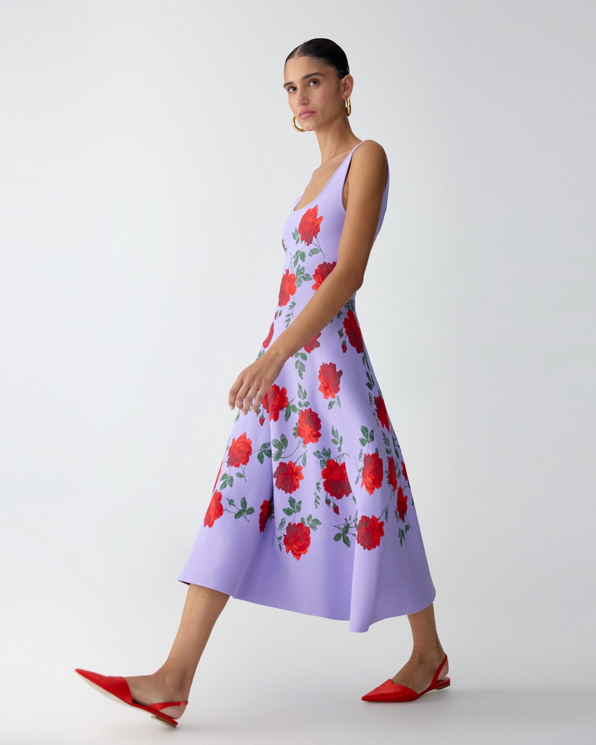 Carolina Herrera Rose Jacquard Fit-And-Flare Dress Carolina Herrera Rose Jacquard Fit-And-Flare Dress