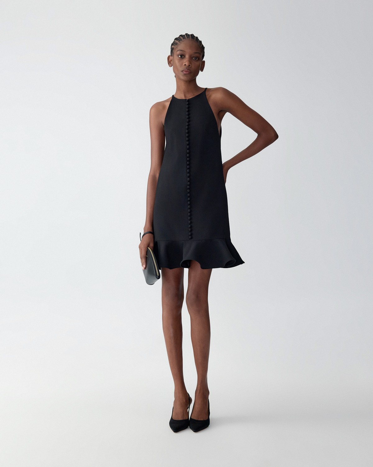 Ruffle Hem Mini Dress | Carolina Herrera US