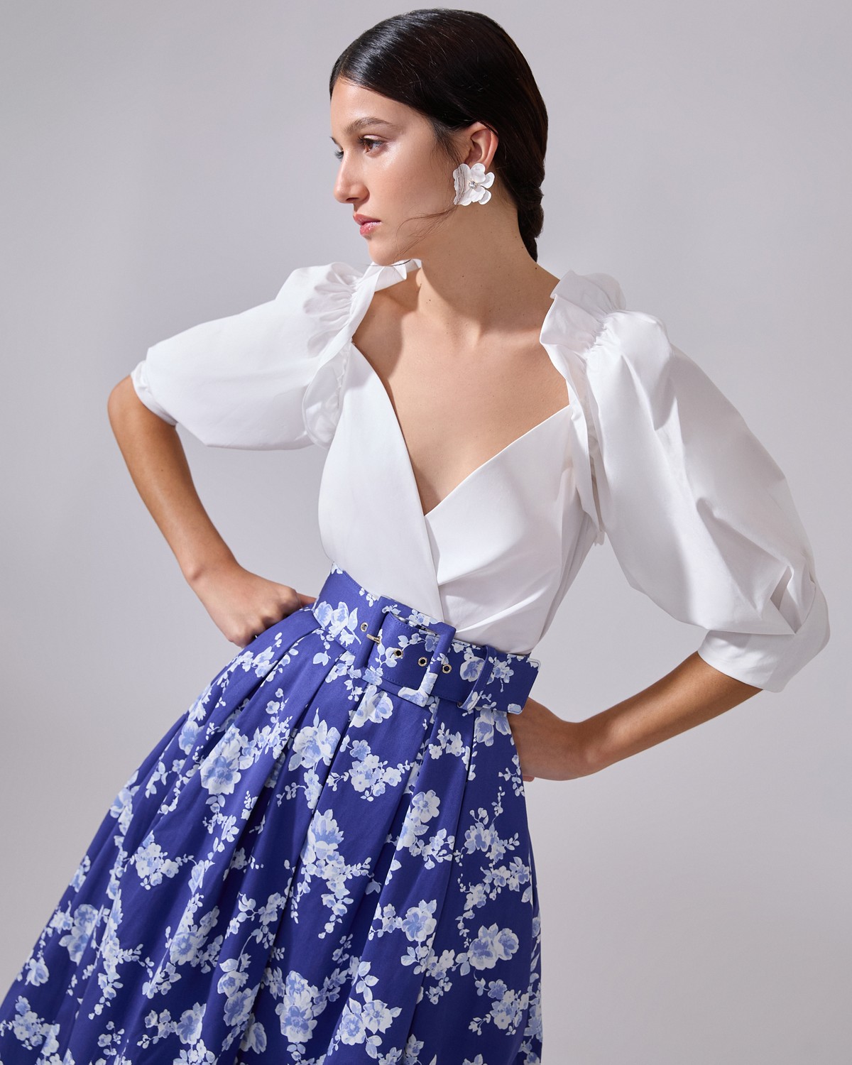 Puff-Sleeve Wrap Shirt - Ready - To - Wear | Carolina Herrera