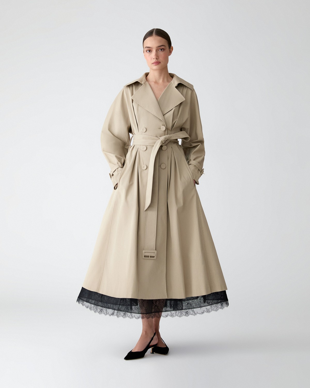 Carolina Herrera A-Line Trench Coat Carolina Herrera A-Line Trench Coat