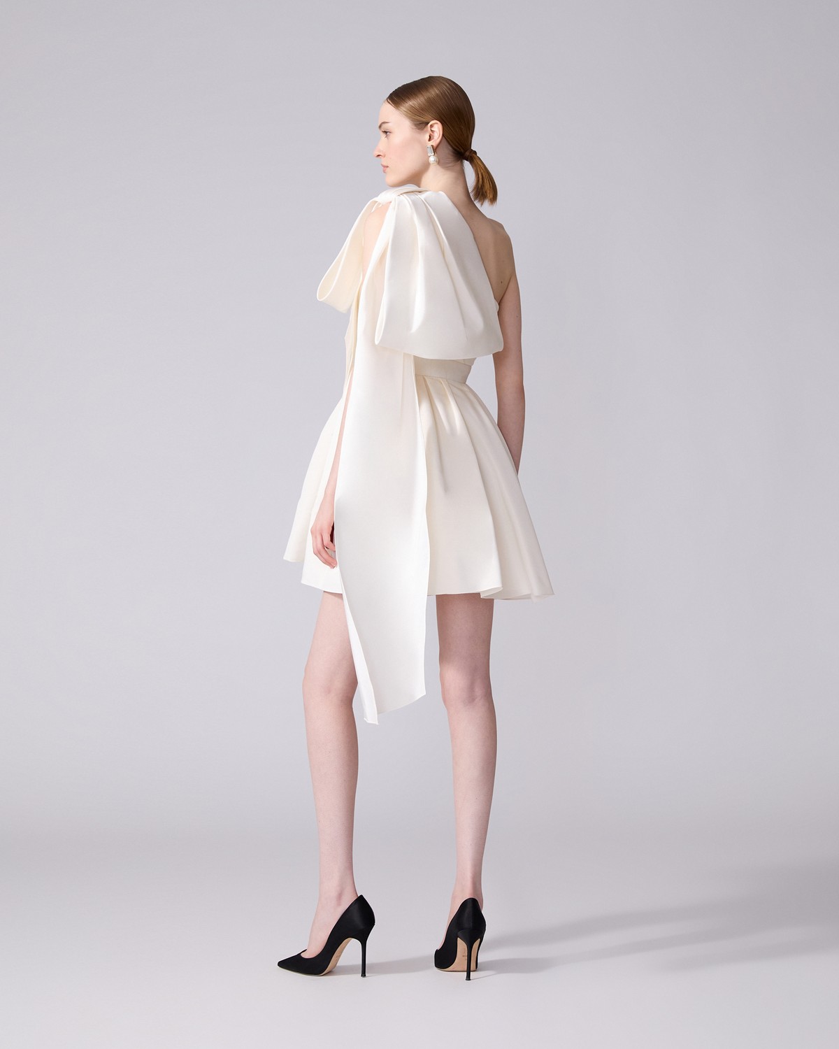 One Shoulder Bow Dress | Carolina Herrera