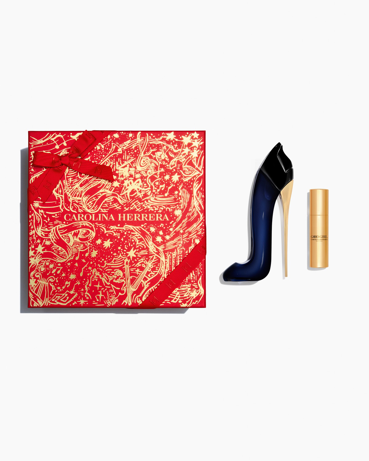 香水(女性用) Carolina Herrera Very Good Girl 50ml Good Girl 50ml Eau de Parfum e 10ml Spray de Viagem | Carolina