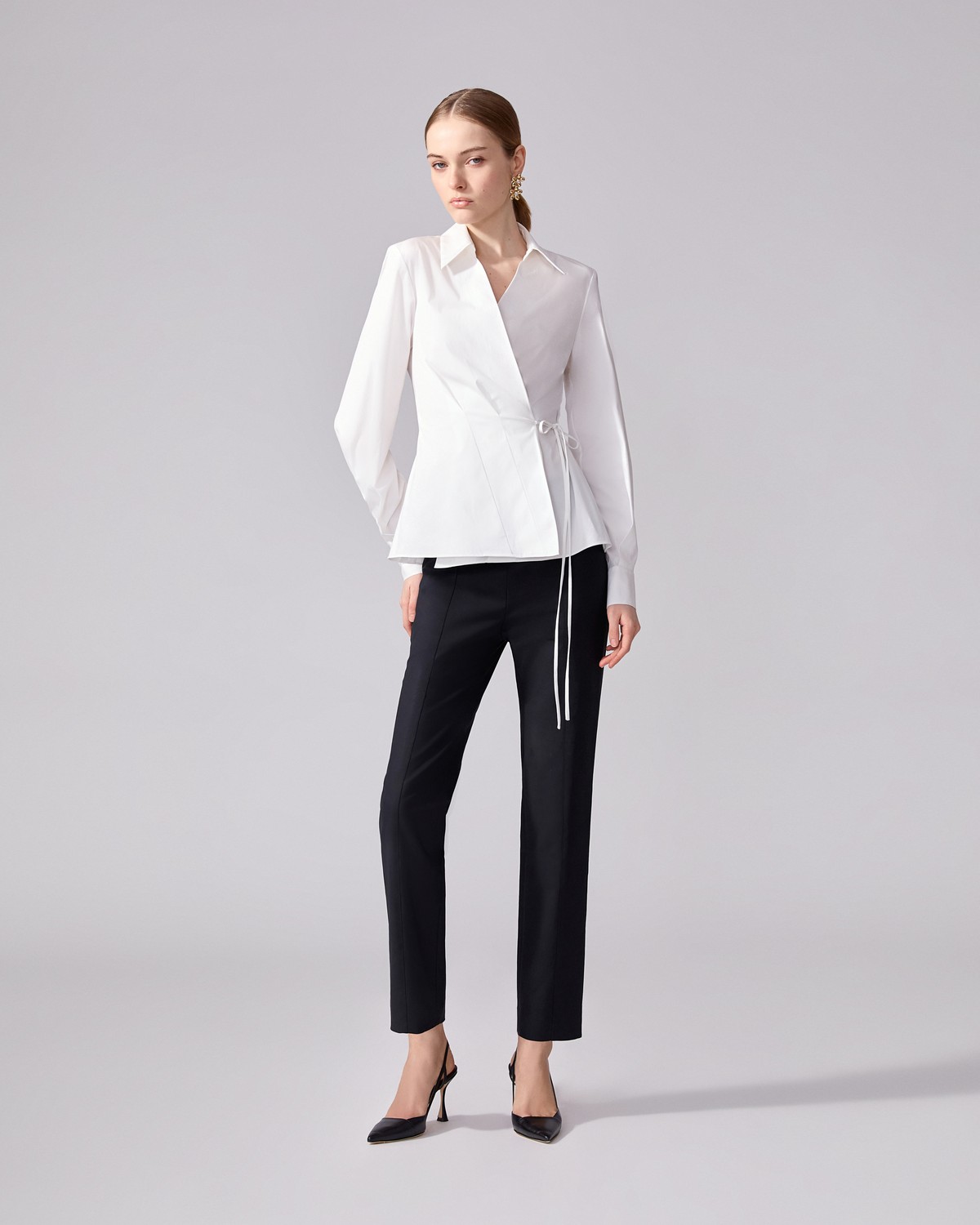 Tie-Waist Wrap Top - Ready - To - Wear | Carolina Herrera Tie-Waist Wrap Top - Ready - To - Wear | Carolina Herrera