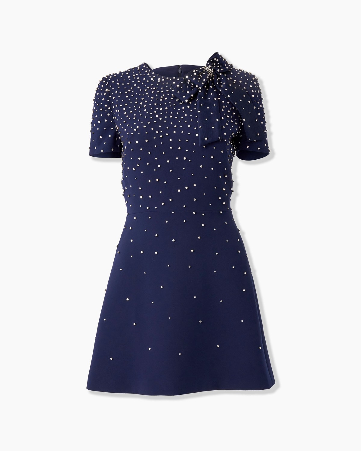 Crystal-Embroidered Mini Dress - Ready - To - Wear