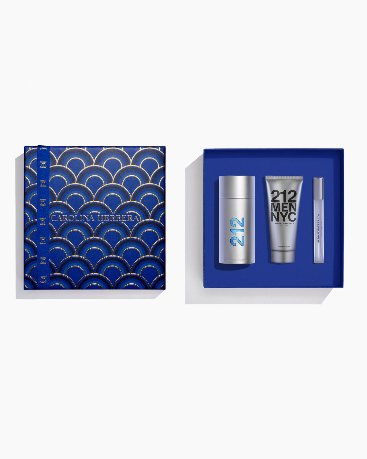 212 NYC Men 100ml Eau de Toilette, 100ml After Shave Gel and 10ml