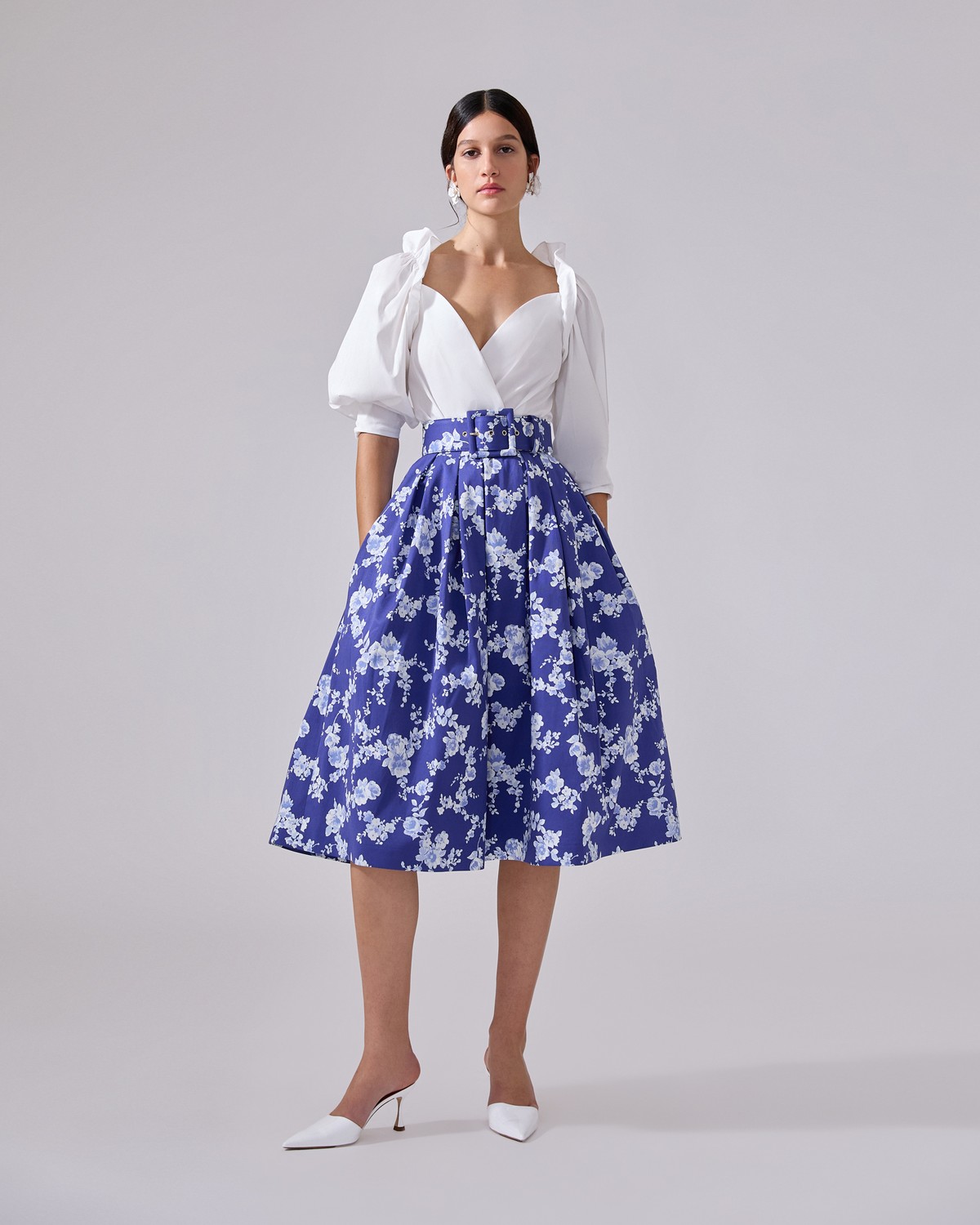Floral-Print Midi Skirt - Ready - To - Wear | Carolina Herrera