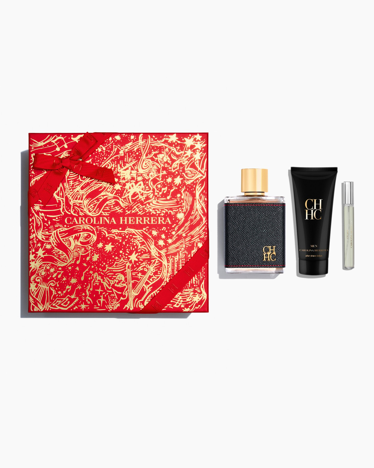 CH Men 100ml Eau de Toilette, 100ml After Shave Balm and 10ml