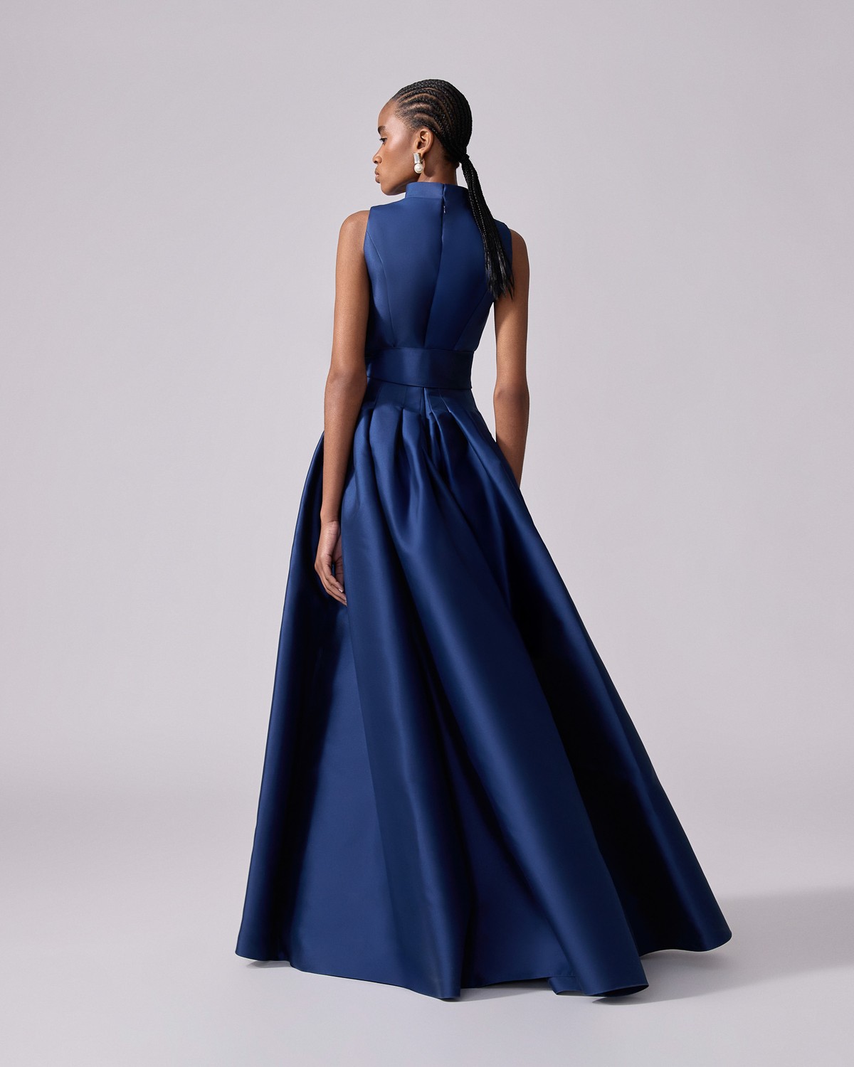 slim fit dress slacks Sleeveless Overskirt Column Dress main image 1